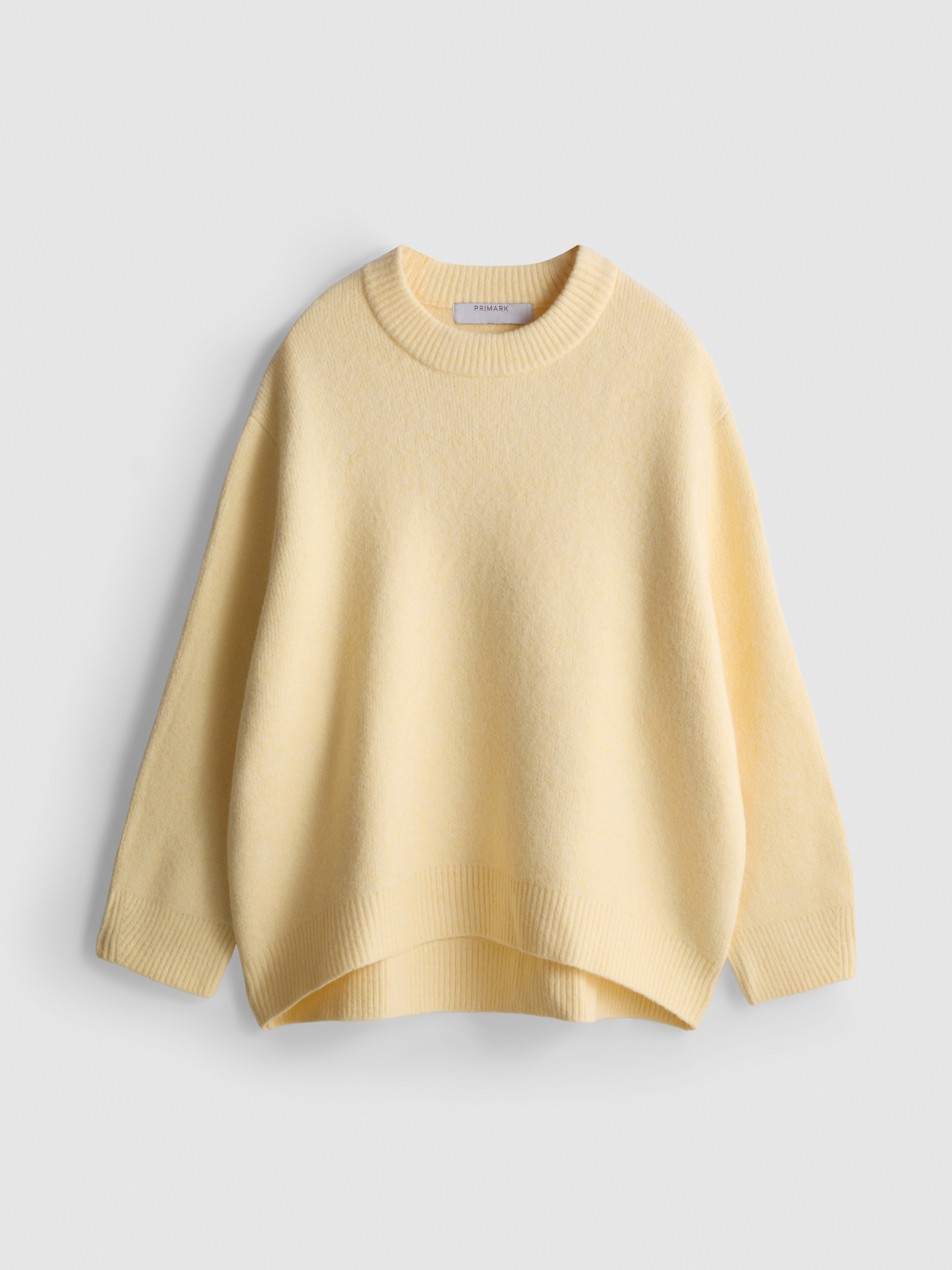 Wool Blend Oversized Crew Neck Jumper