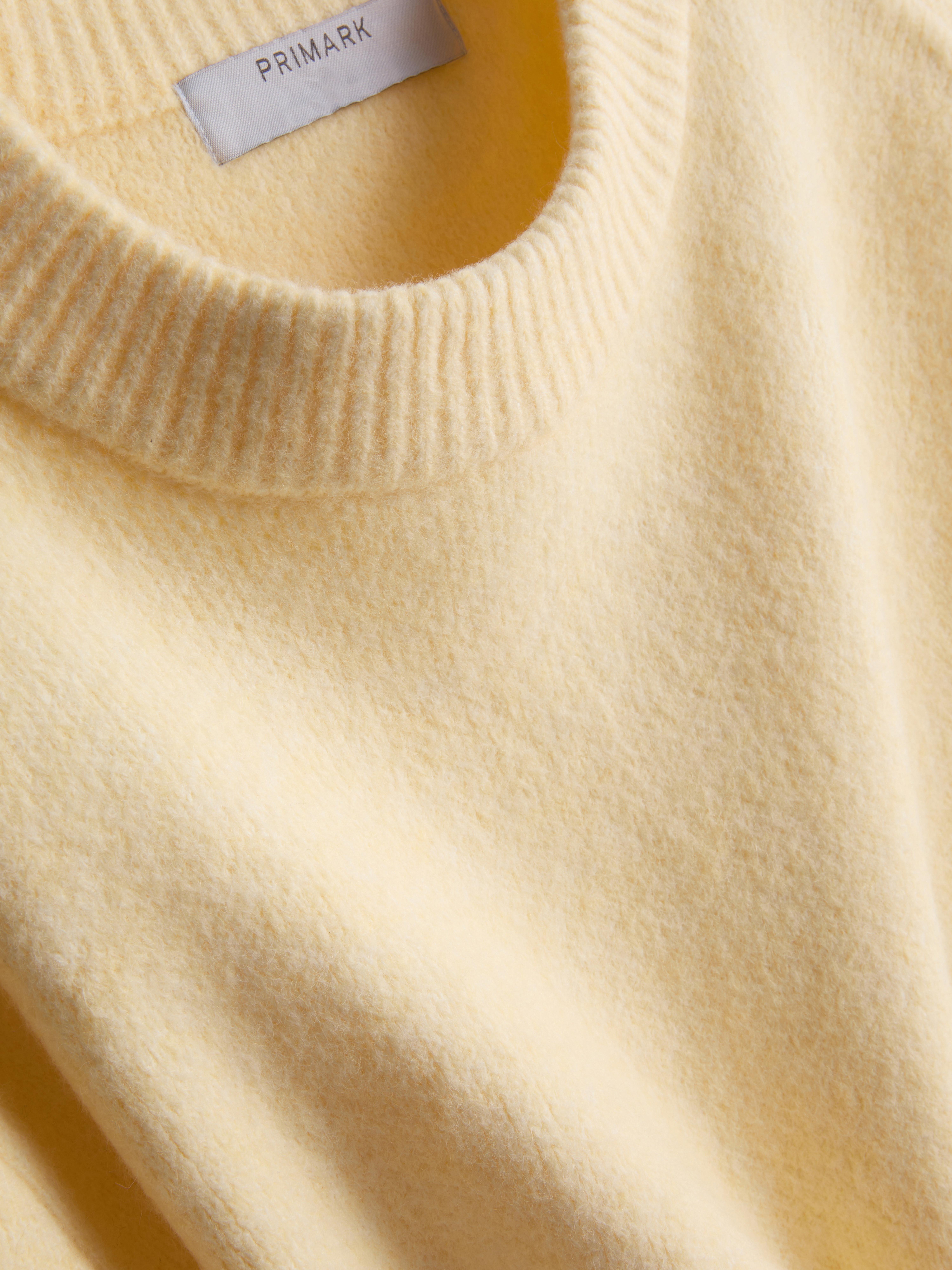 Wool Blend Oversized Crew Neck Jumper