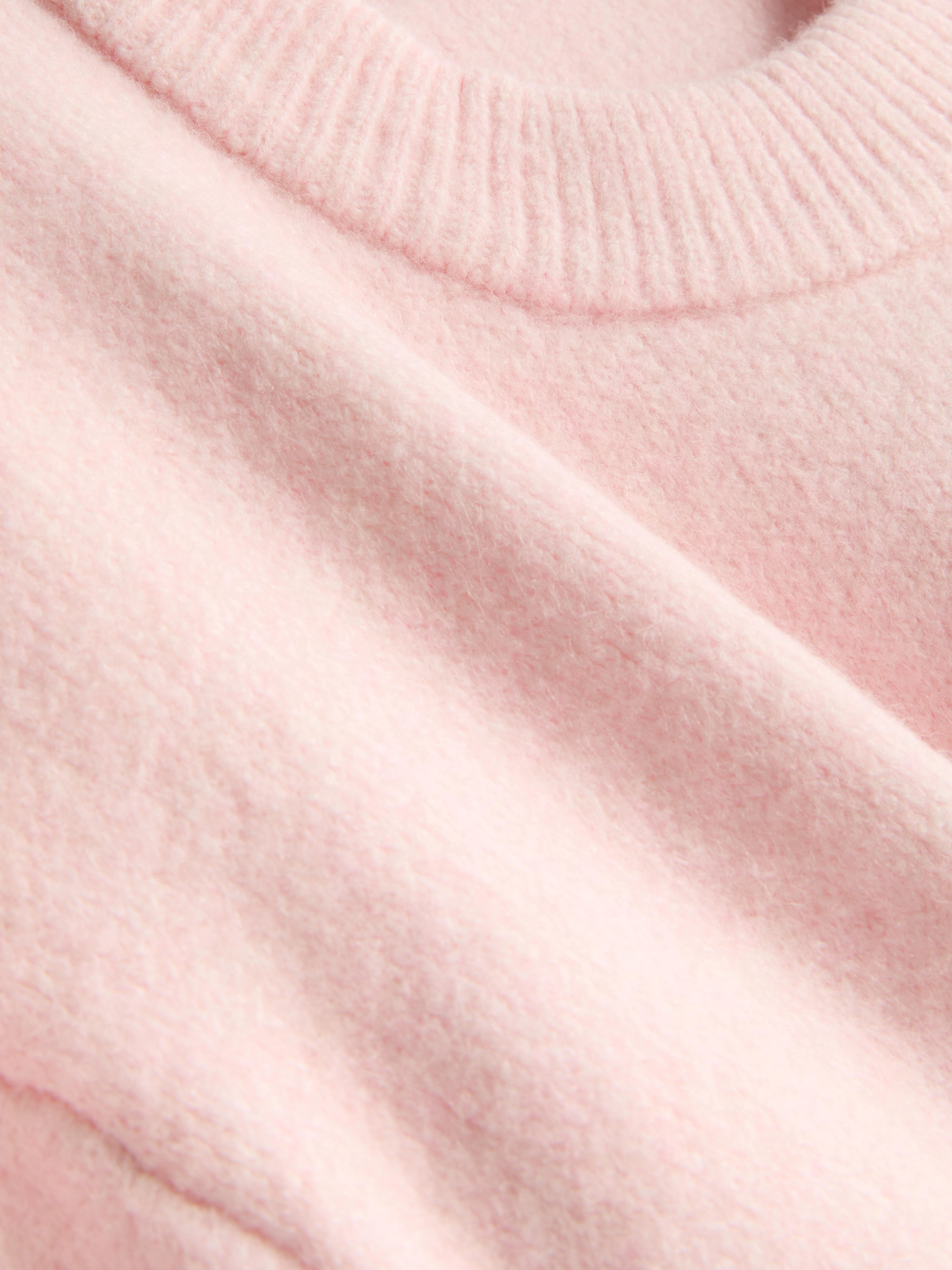 Wool Blend Oversized Crew Neck Jumper