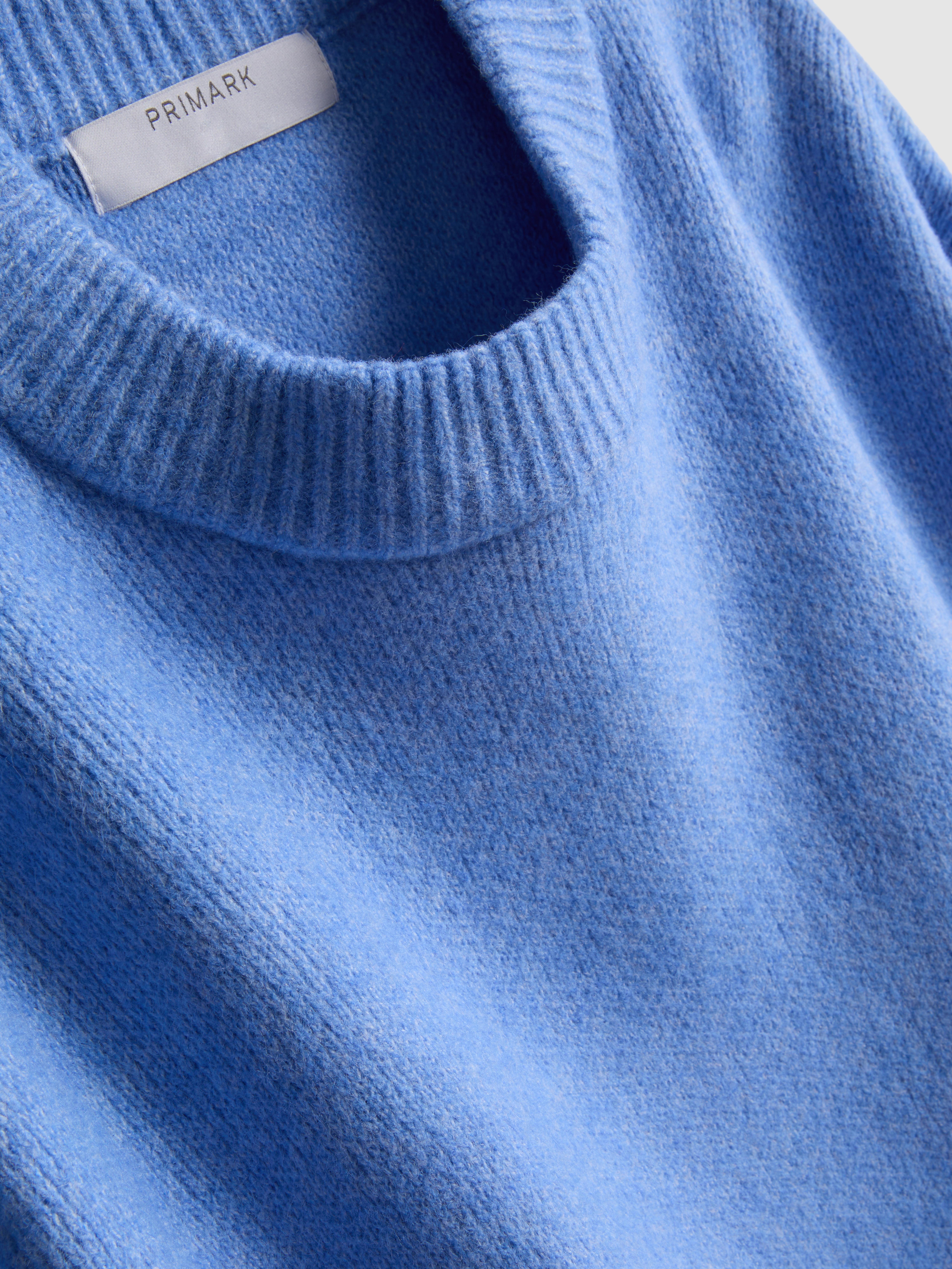 Pullover aus Wollgemisch mit Rundhalsausschnitt im Oversized-Look