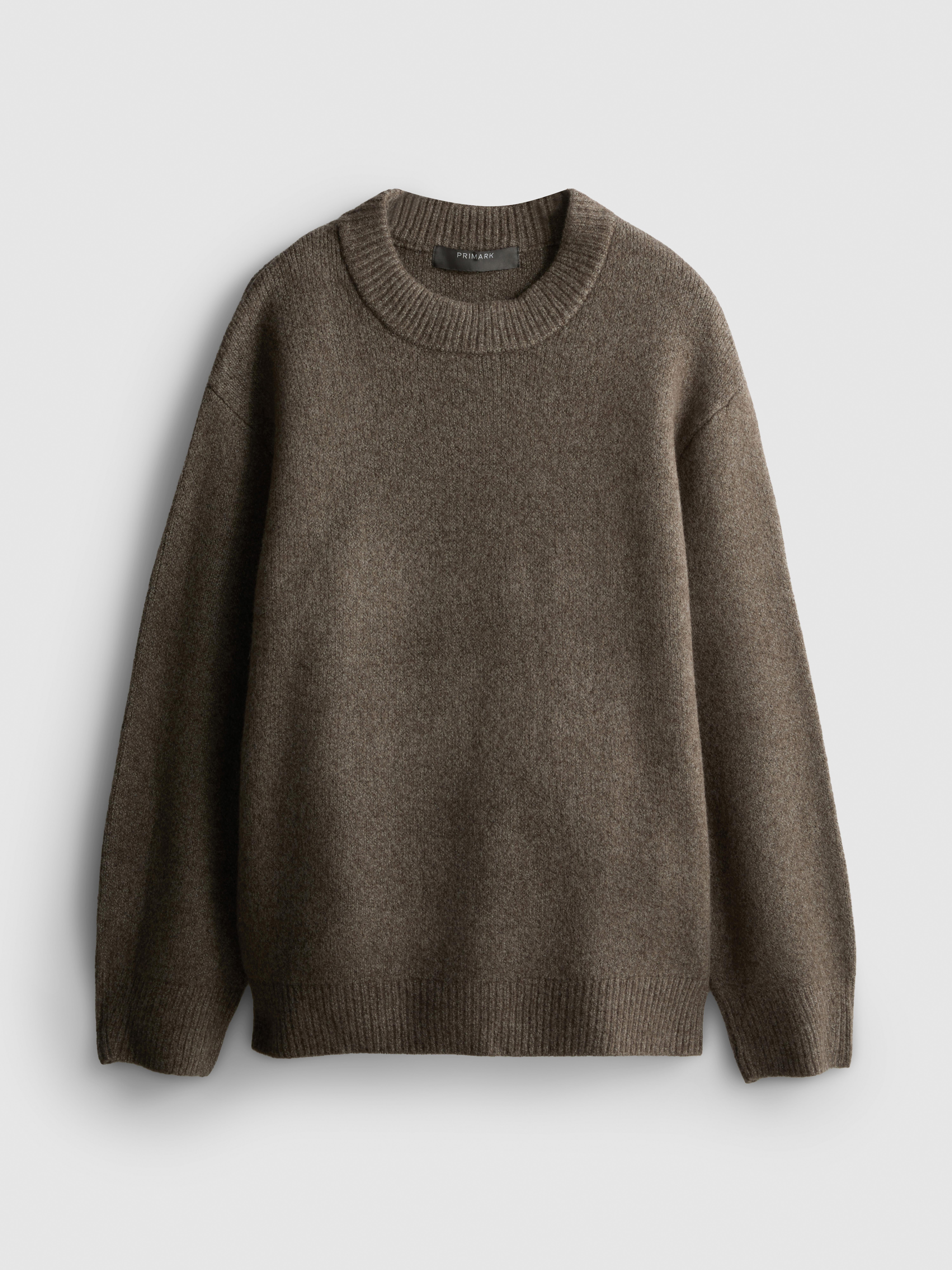 Pullover aus Wollgemisch mit Rundhalsausschnitt im Oversized-Look