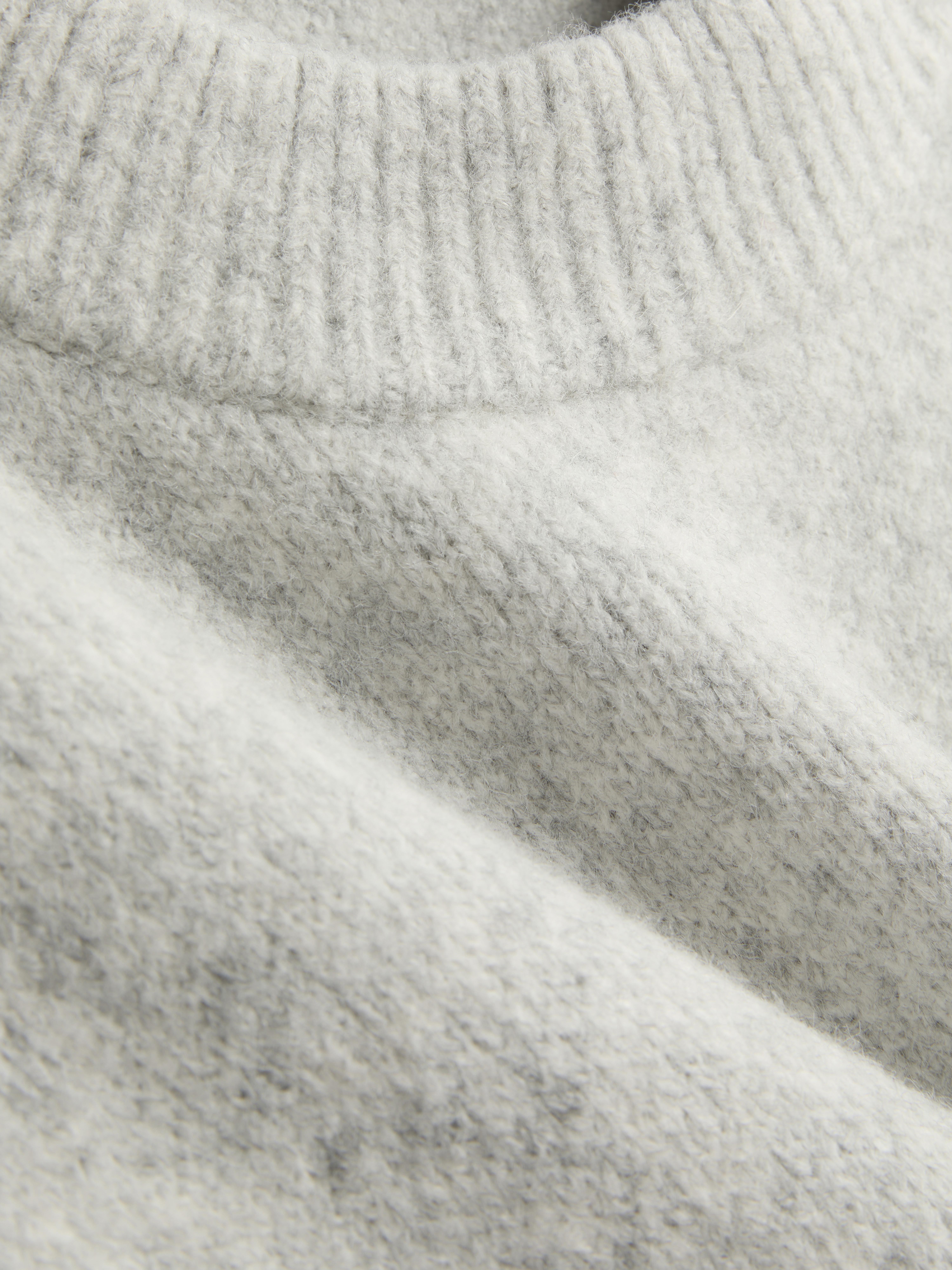 Pullover aus Wollgemisch mit Rundhalsausschnitt im Oversized-Look
