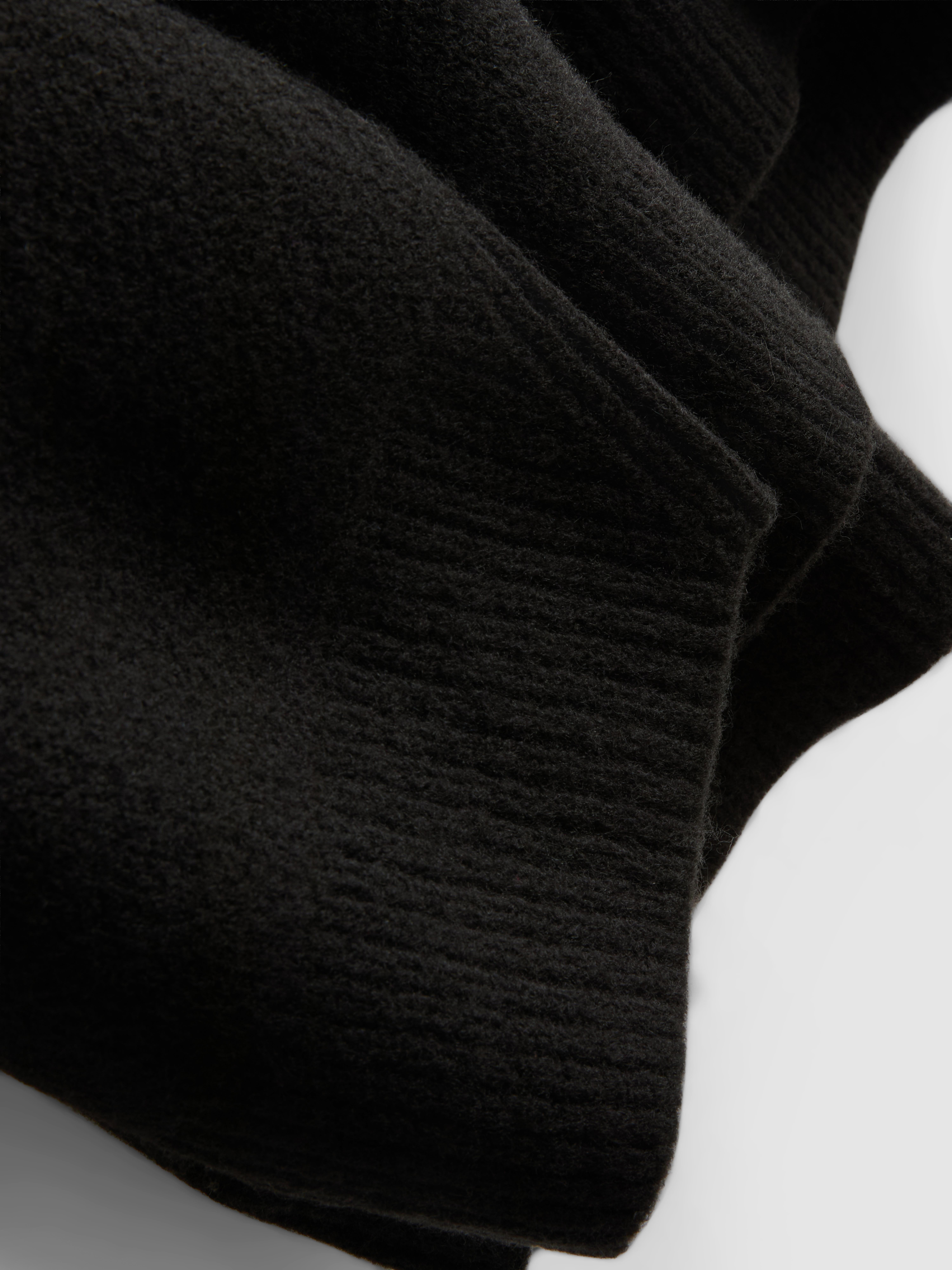 Wool Blend Oversized Crew Neck Sweater