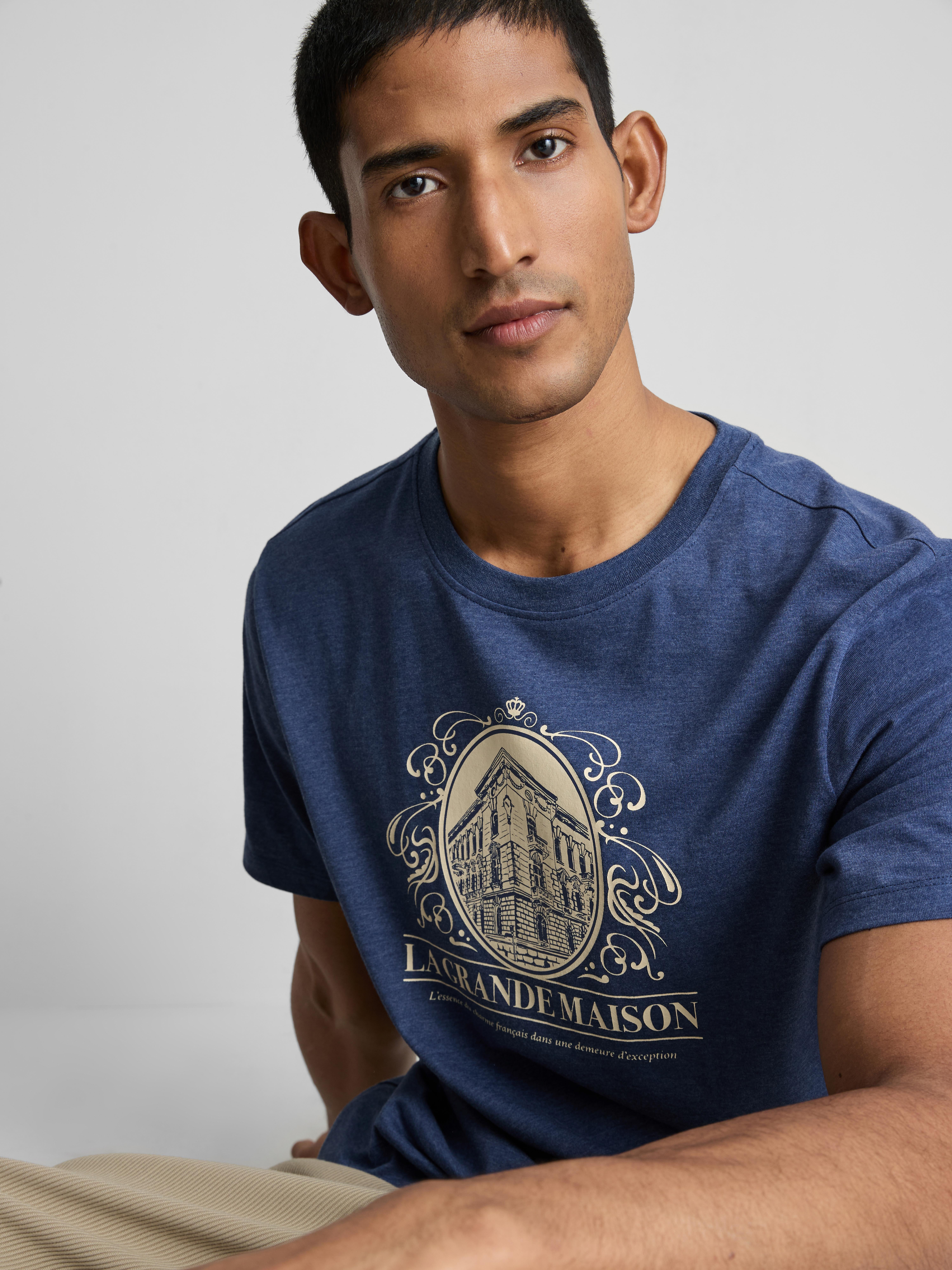 „La Grande Maison“ T-Shirt mit Grafik