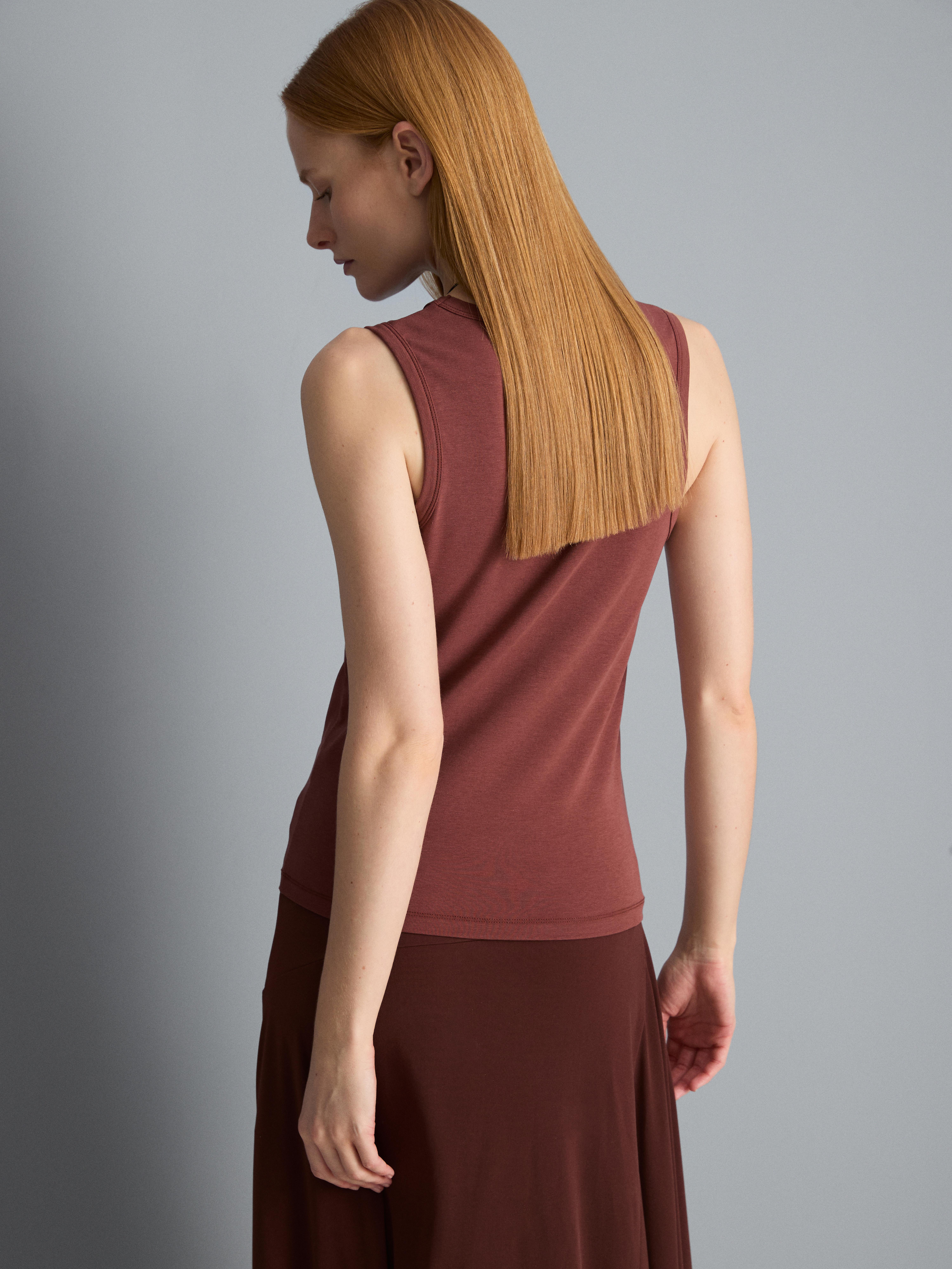 Scoop Neck Racerback Tank Top