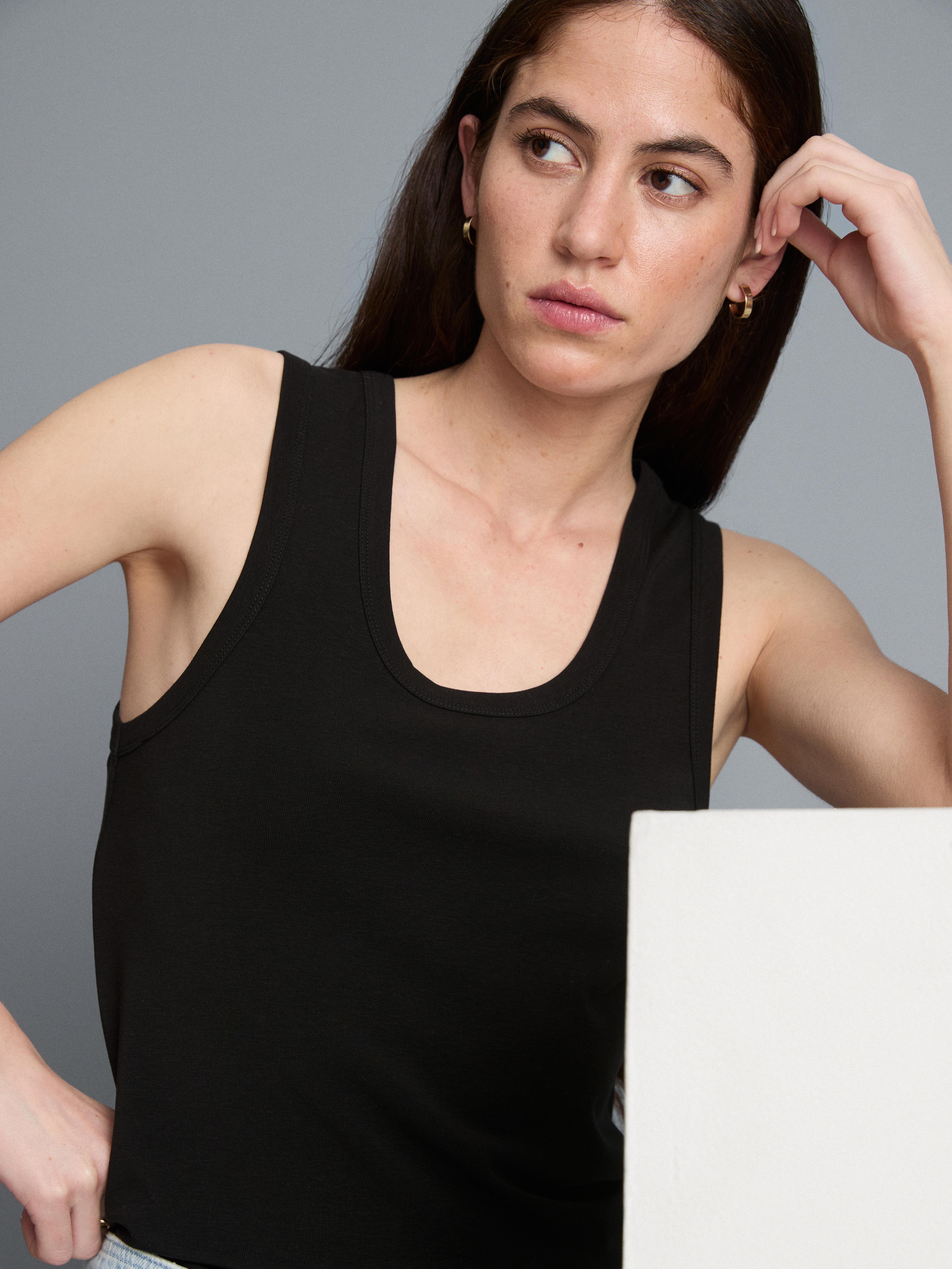 Scoopneck Racerback Tank Top