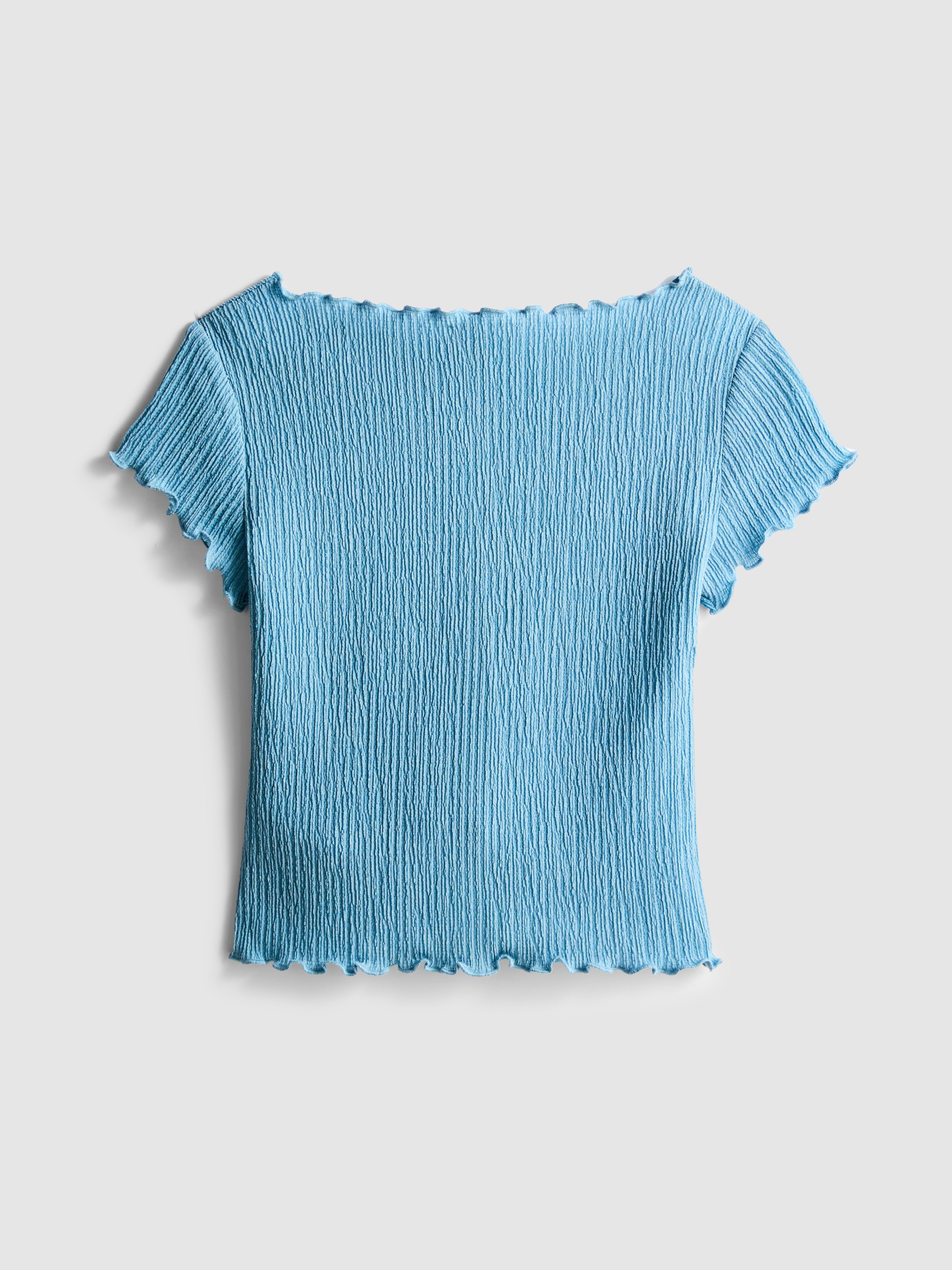 7–15 Jahre | Strukturierte Bluse in Knitteroptik