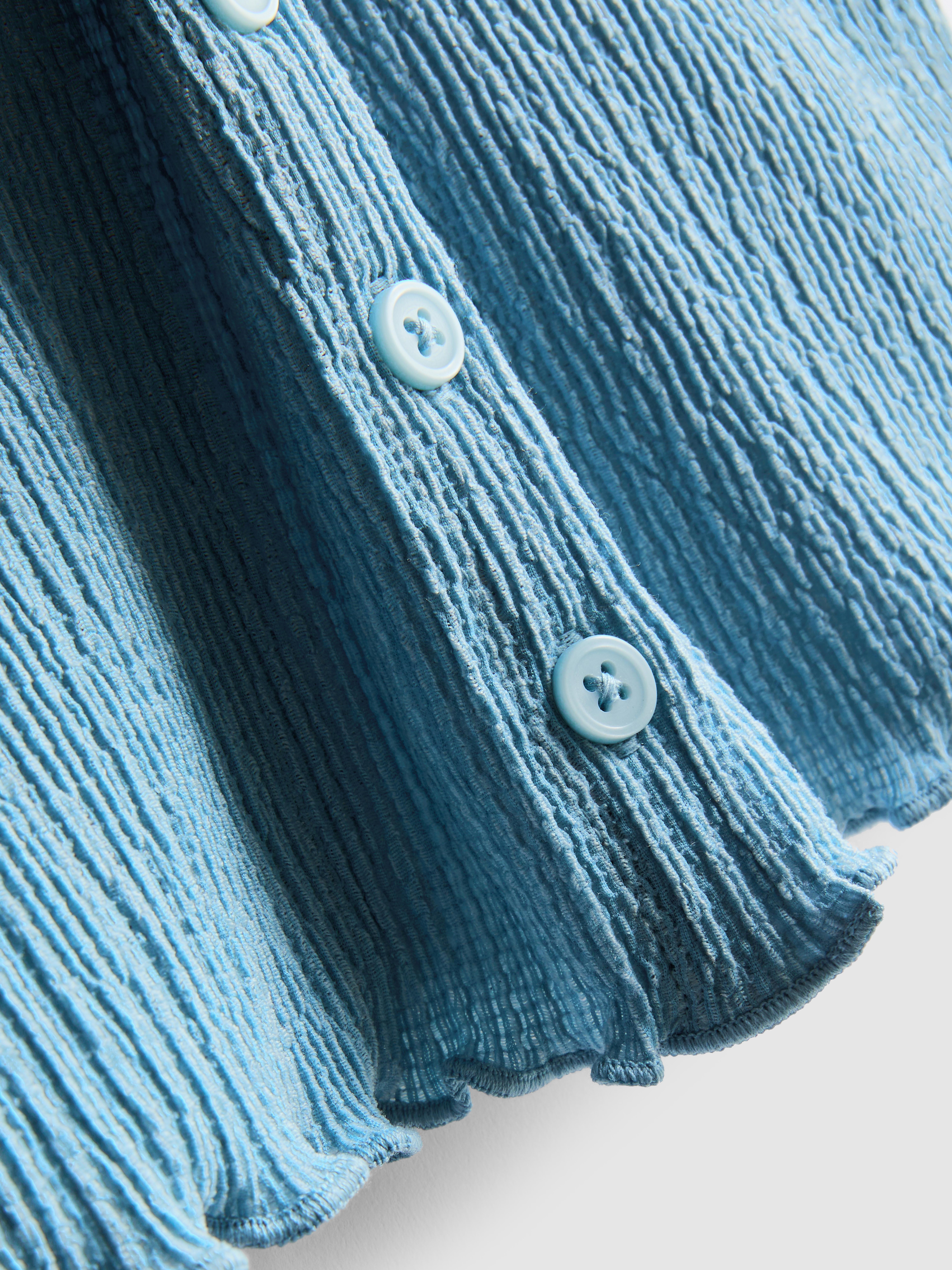 7–15 Jahre | Strukturierte Bluse in Knitteroptik