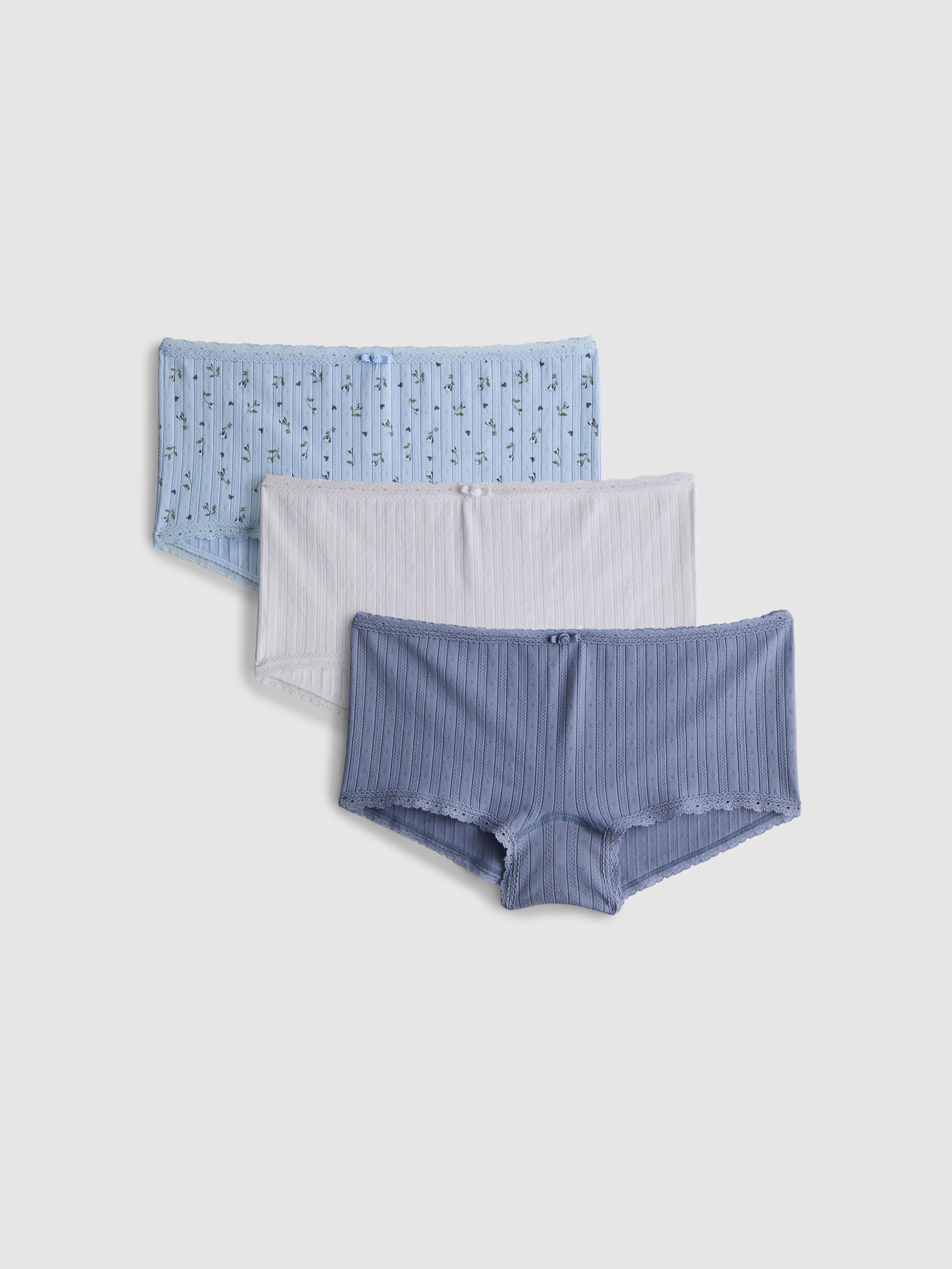 Pack 3 cuecas mini tipo boxer femininas s/ costuras