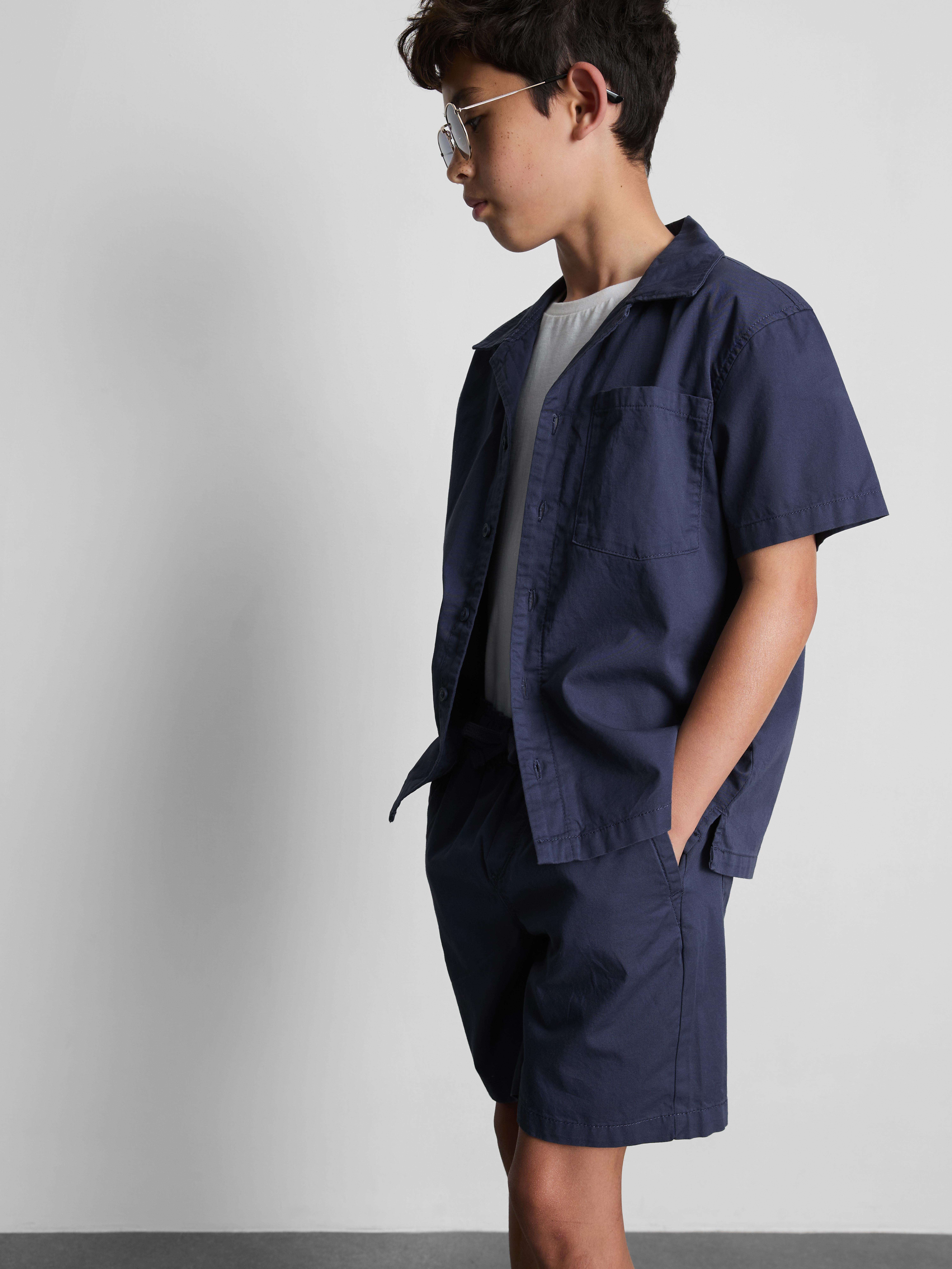 7-15 anni | Set camicia e pantaloncini in popeline