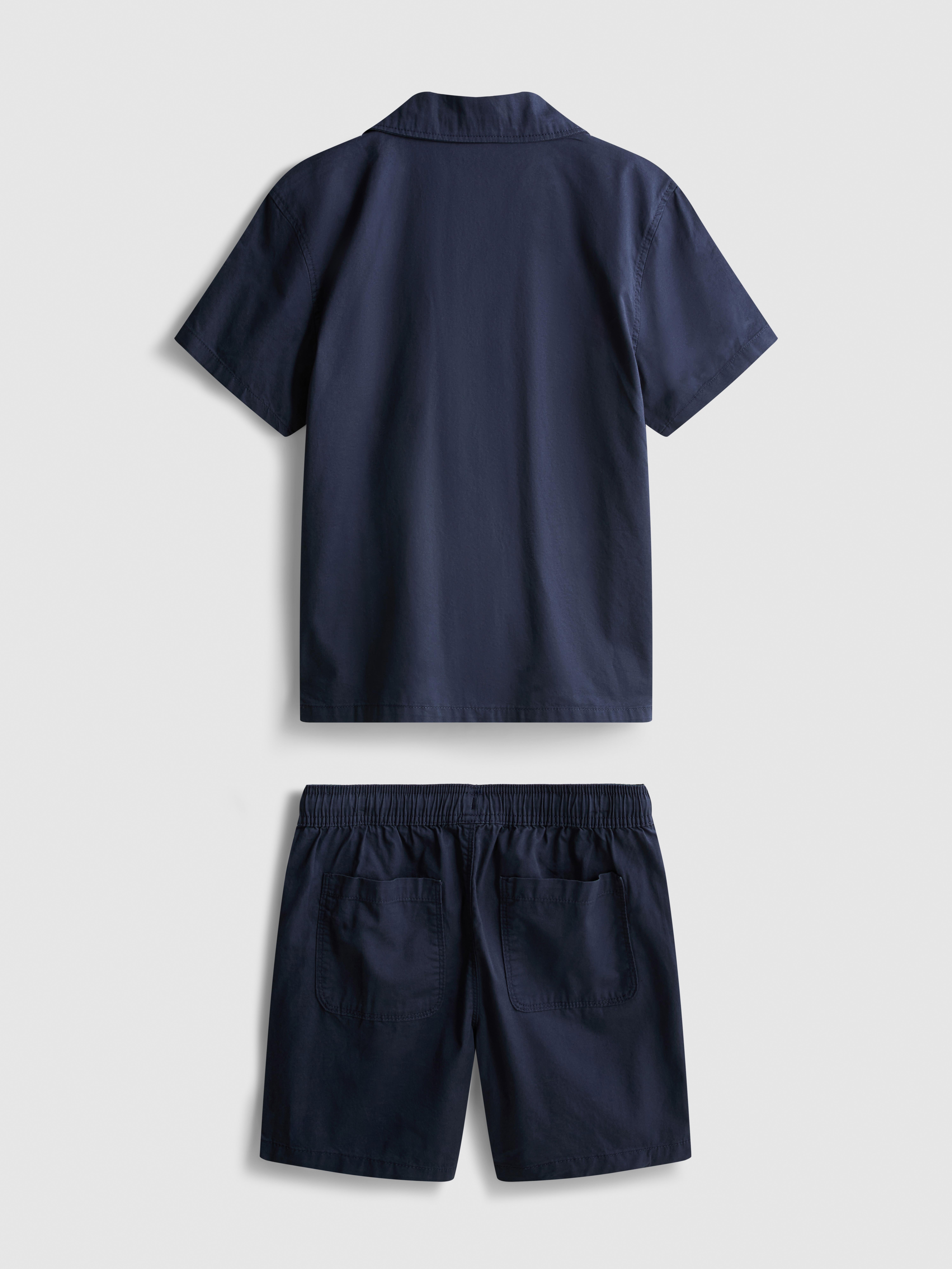 7–15 ans | Ensemble chemise et short en popeline