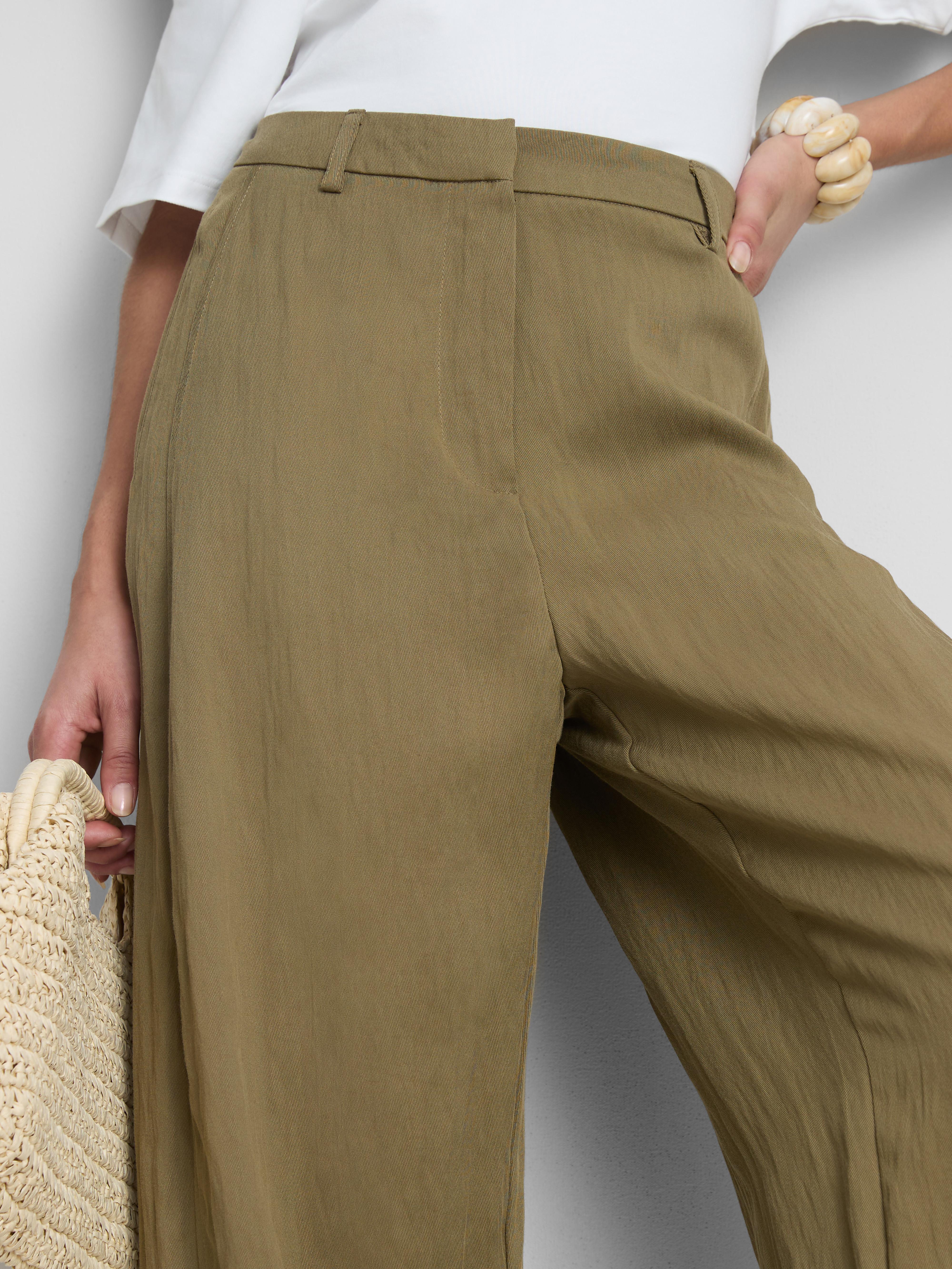 Paula Echevarría Textured Barrel Leg Trousers