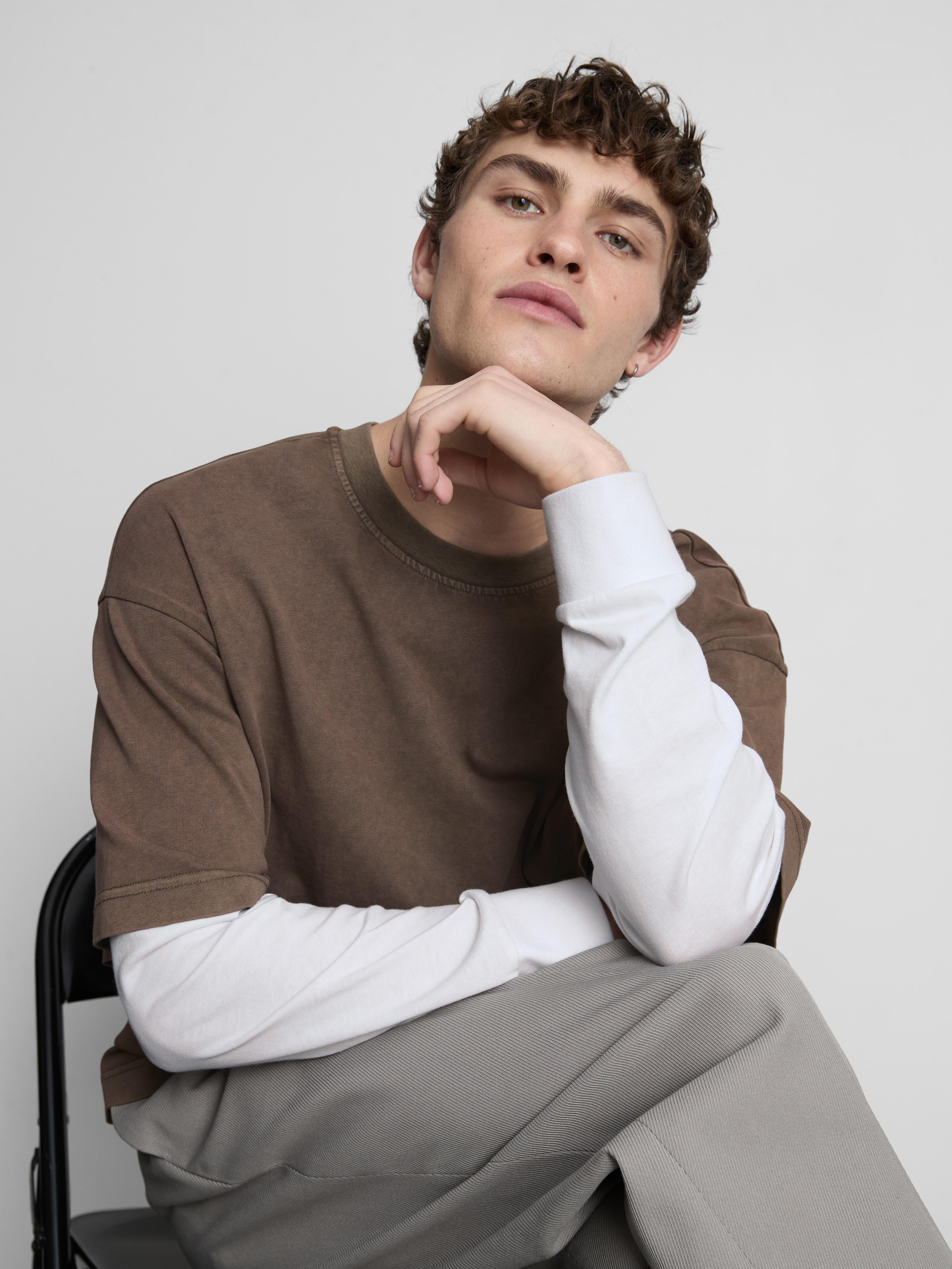 Long Sleeve Washed T-Shirt