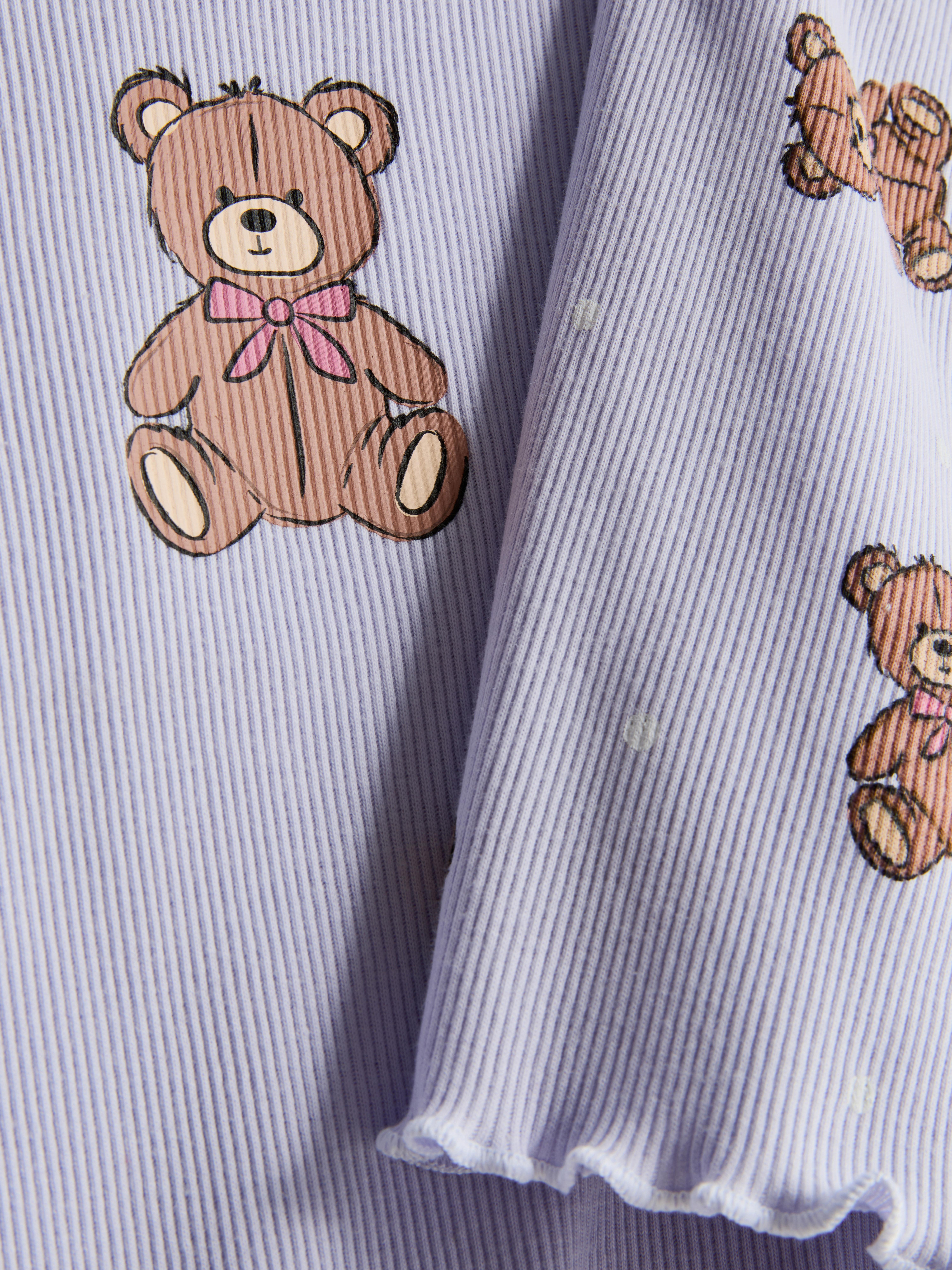 7-15yrs | Teddy Bear Graphic Vest Pyjamas