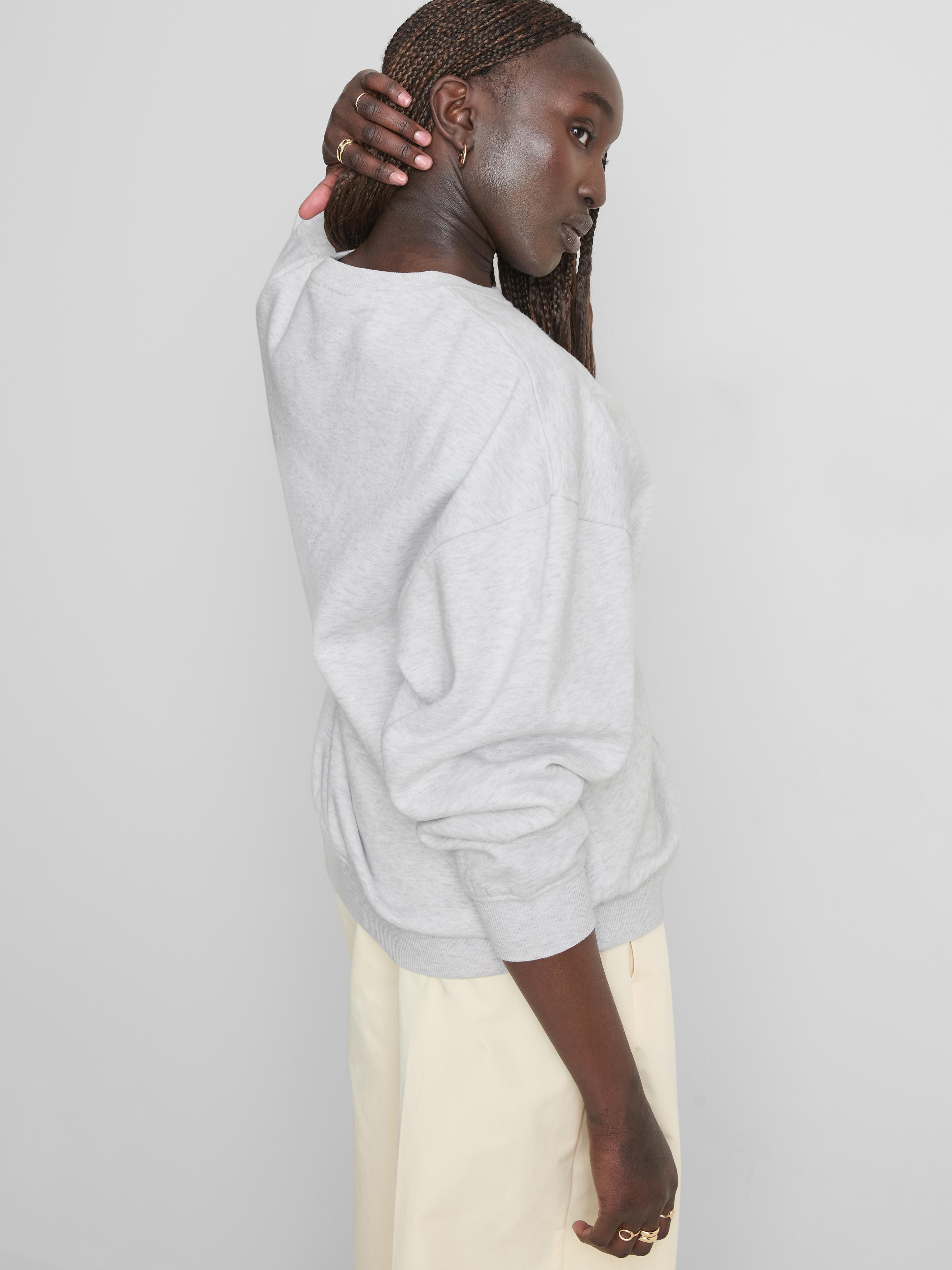 Oversized sweatshirt met gebloemde 98