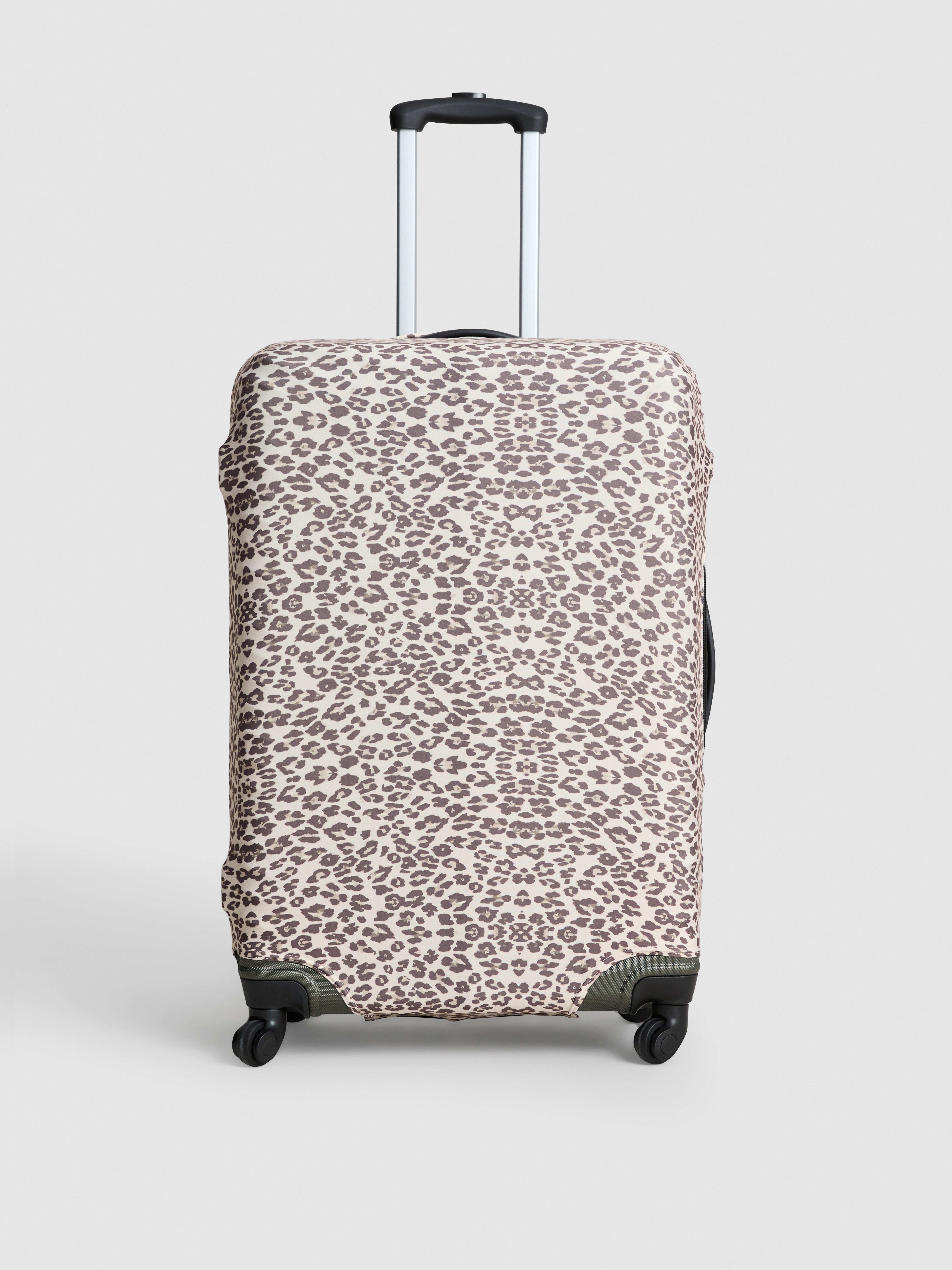 Leopard Print Luggage Cover