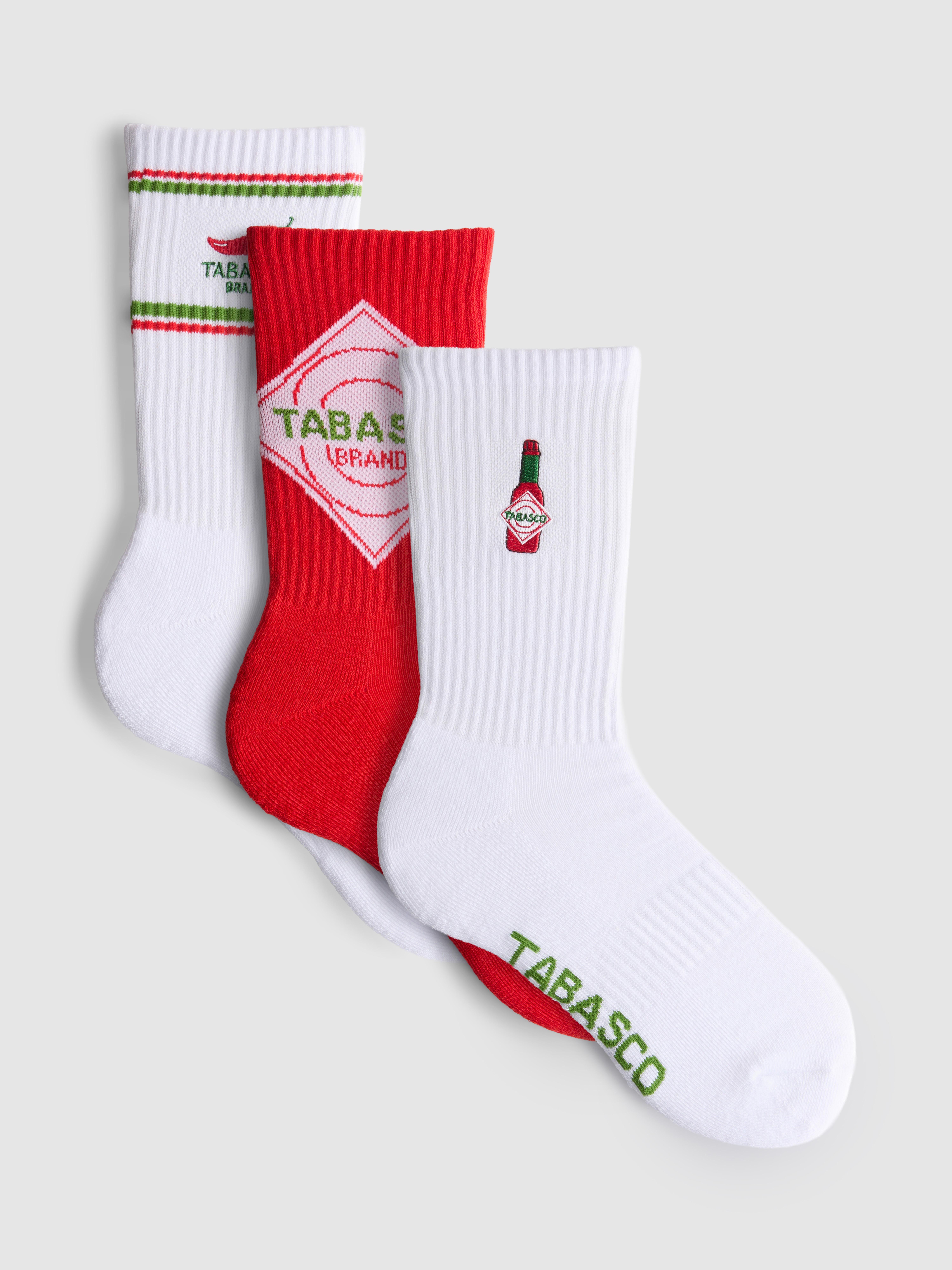 Tři páry ponožek Tabasco