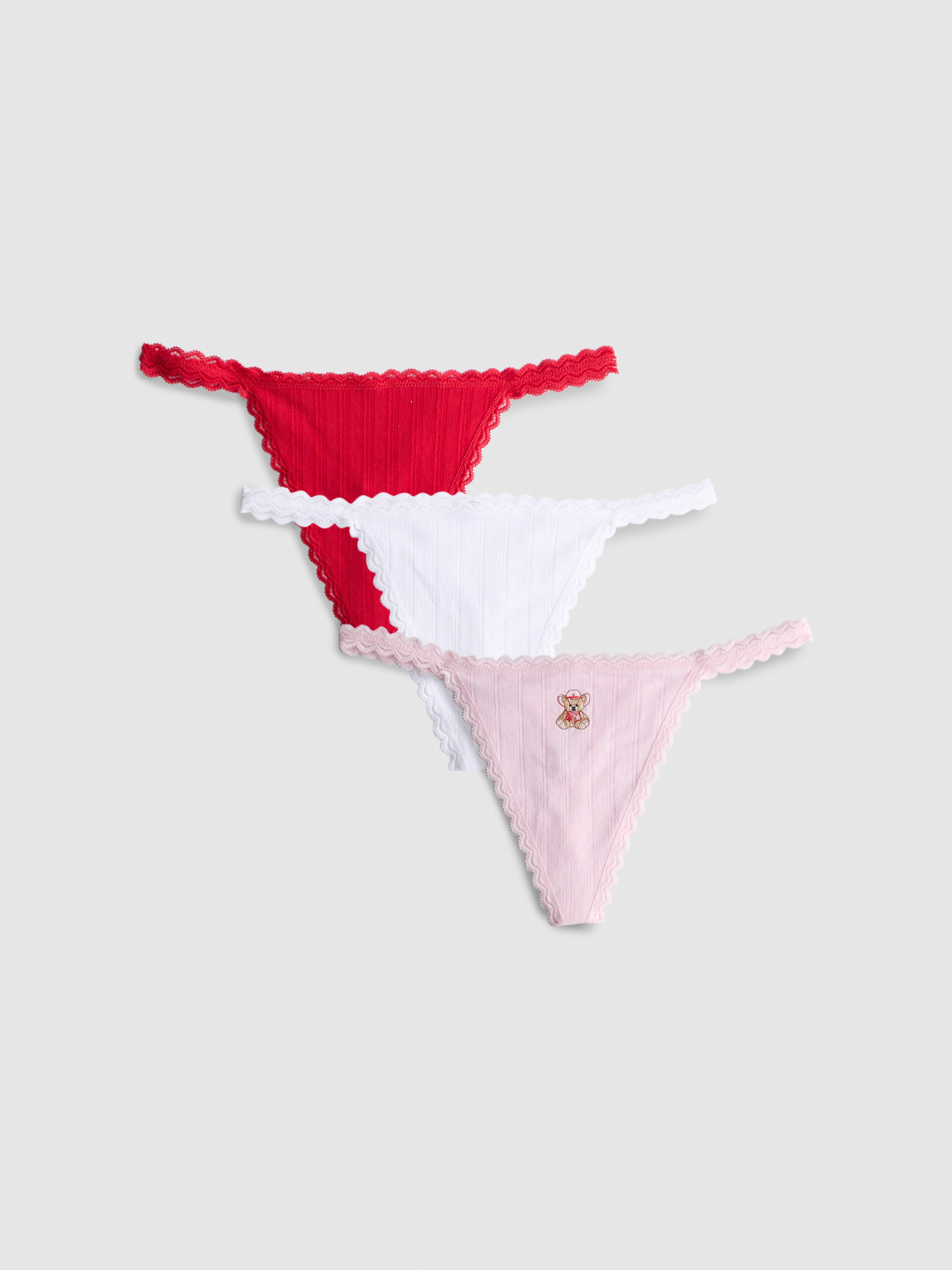 3pk Seamless String Thongs