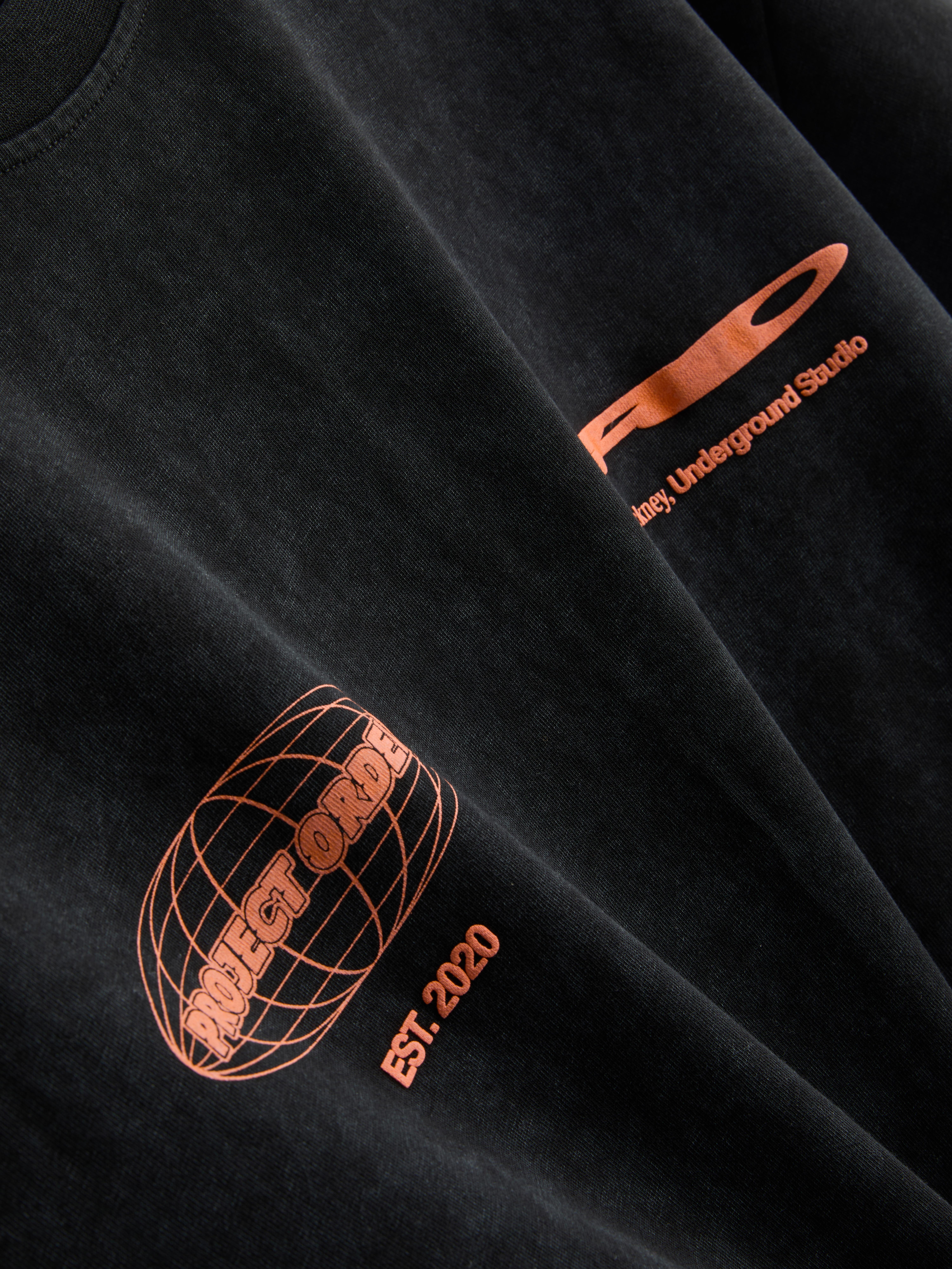 Men's Black Washed Logo T-Shirt