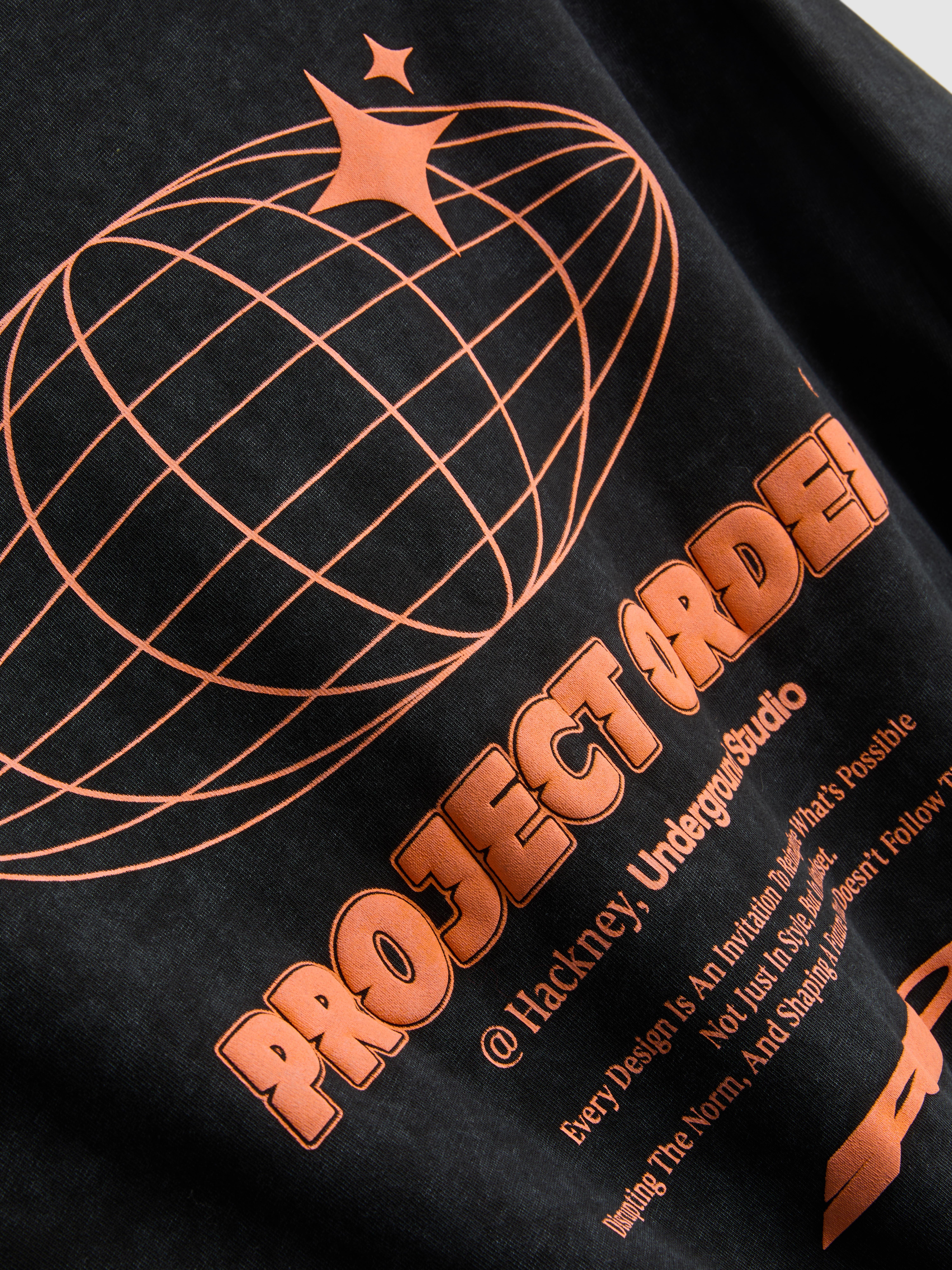 Men's Black Washed Logo T-Shirt