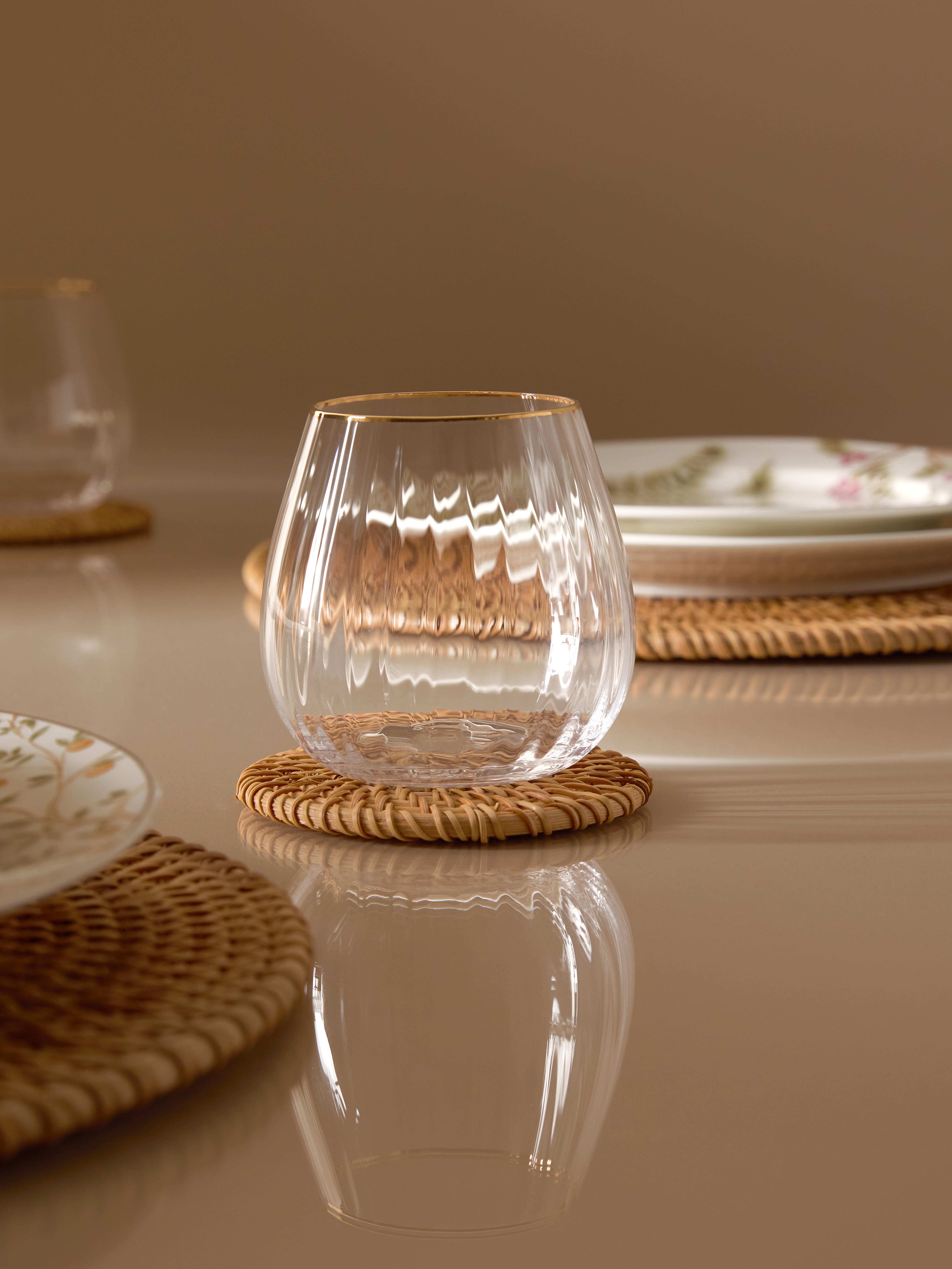 The Edit Metallic Rim Tumbler