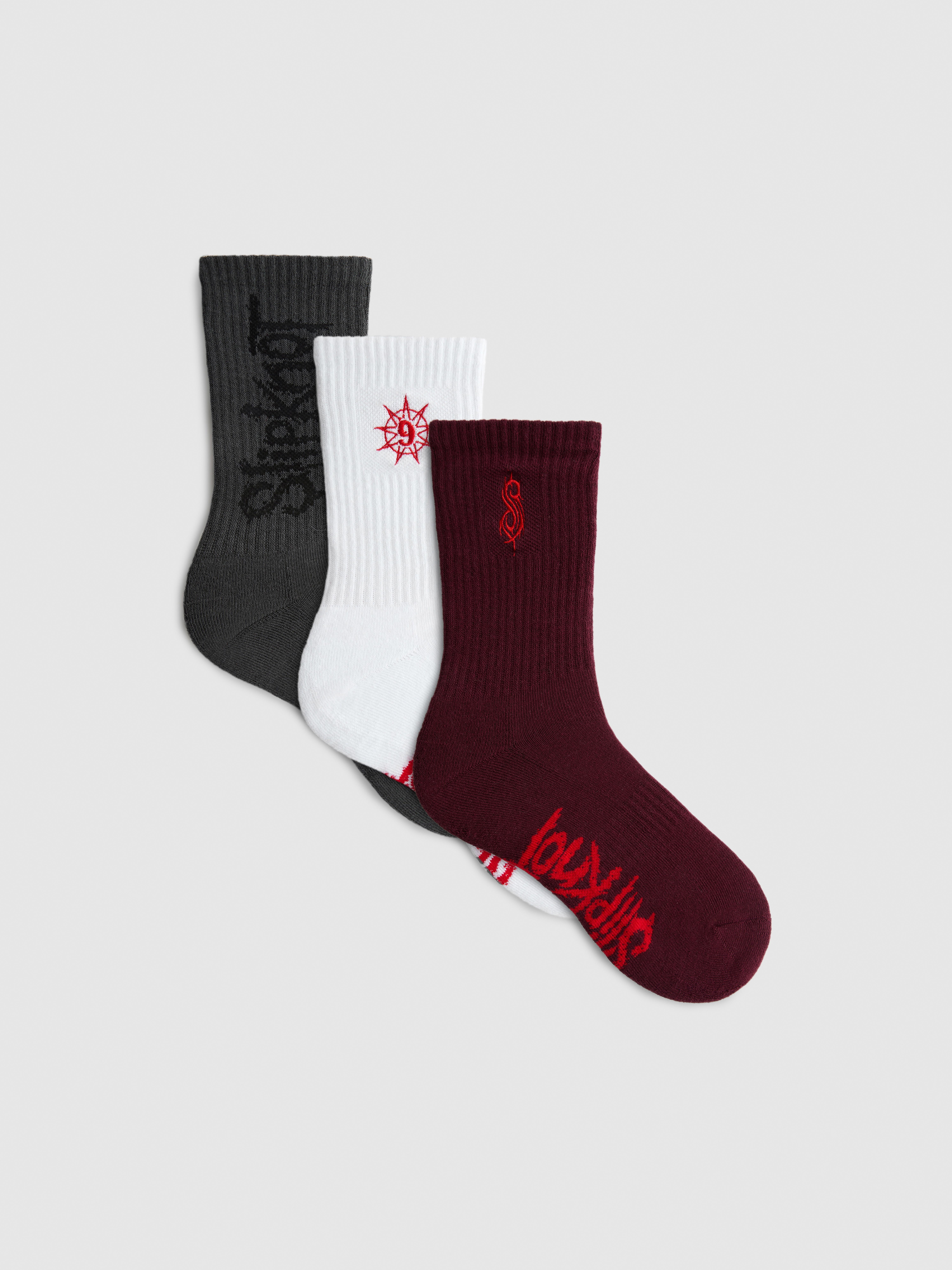 3pk Slipnot Socks