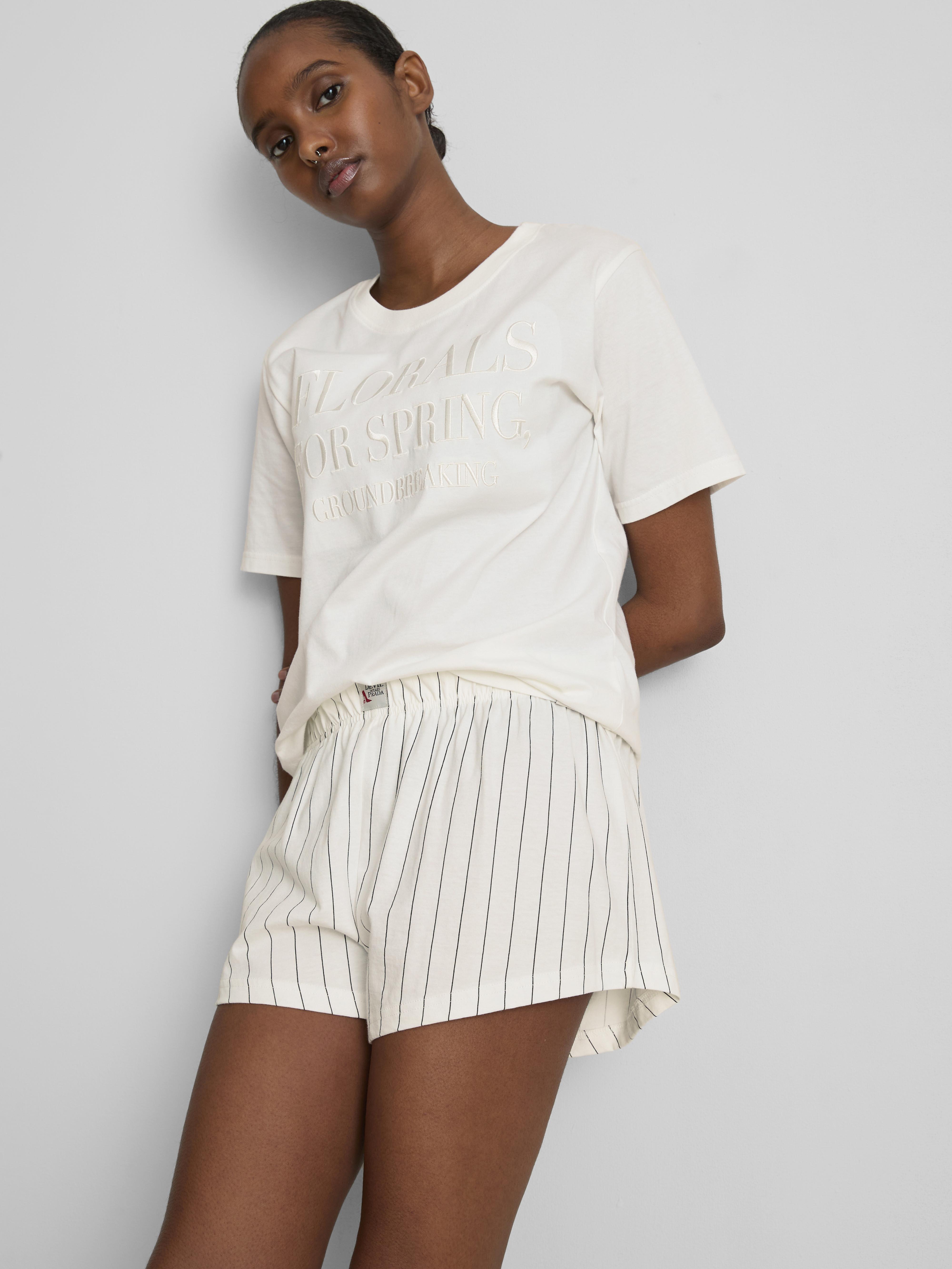 The Devil Wears Prada Cotton Embossed Shorty Pyjamas