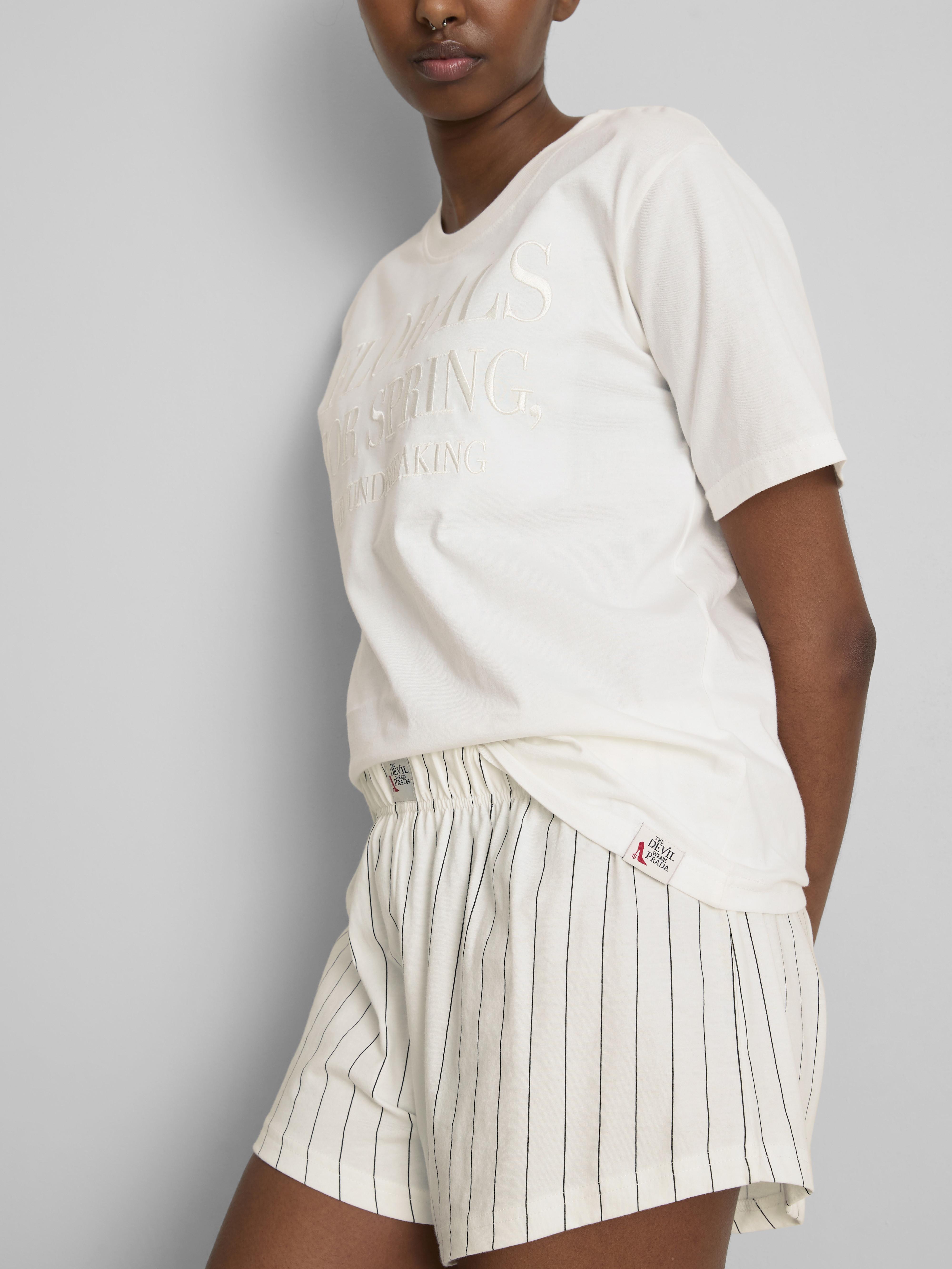 The Devil Wears Prada Cotton Embossed Shorty Pyjamas