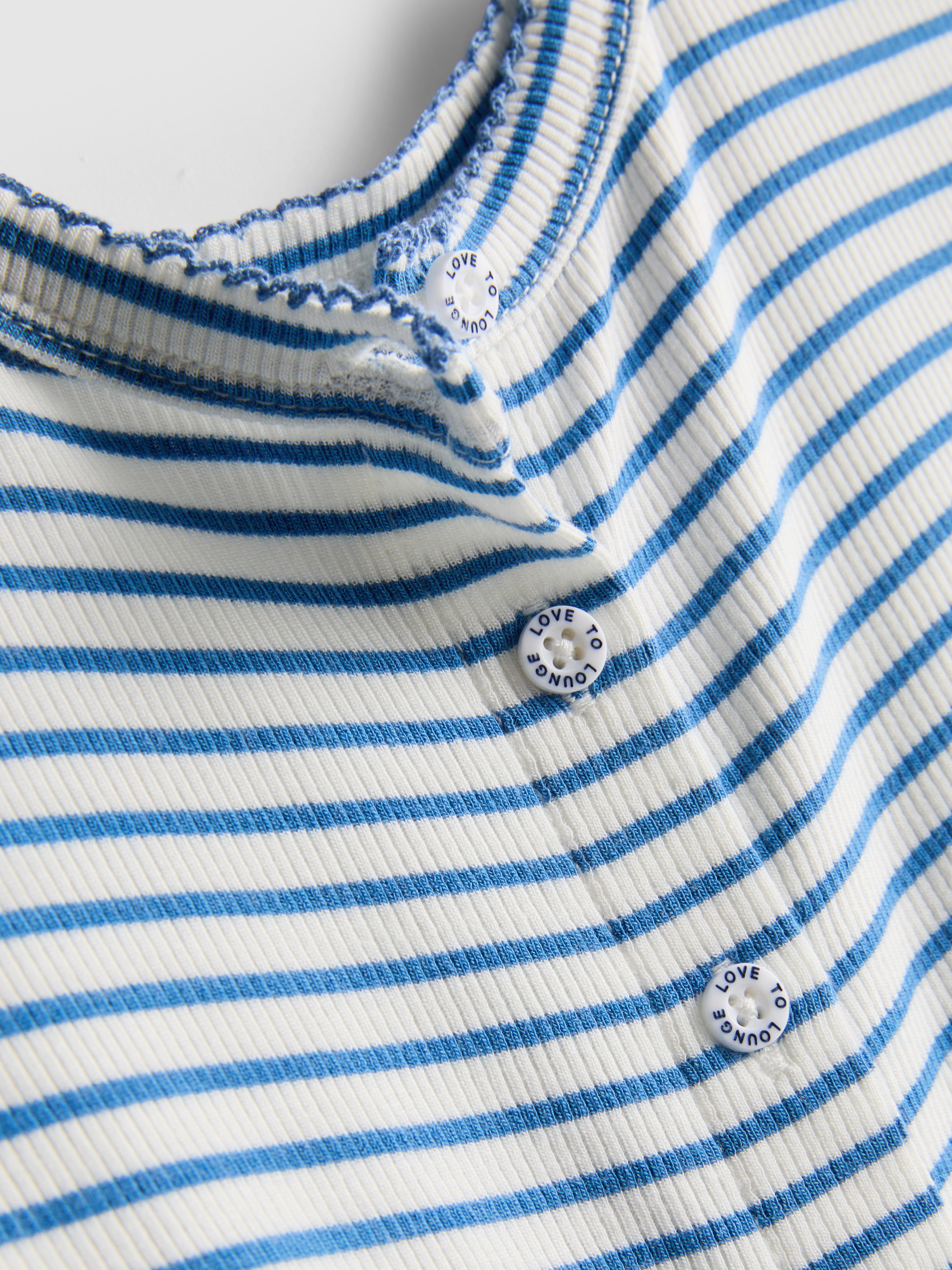 Love To Lounge Ribbed Striped Pajama Cami