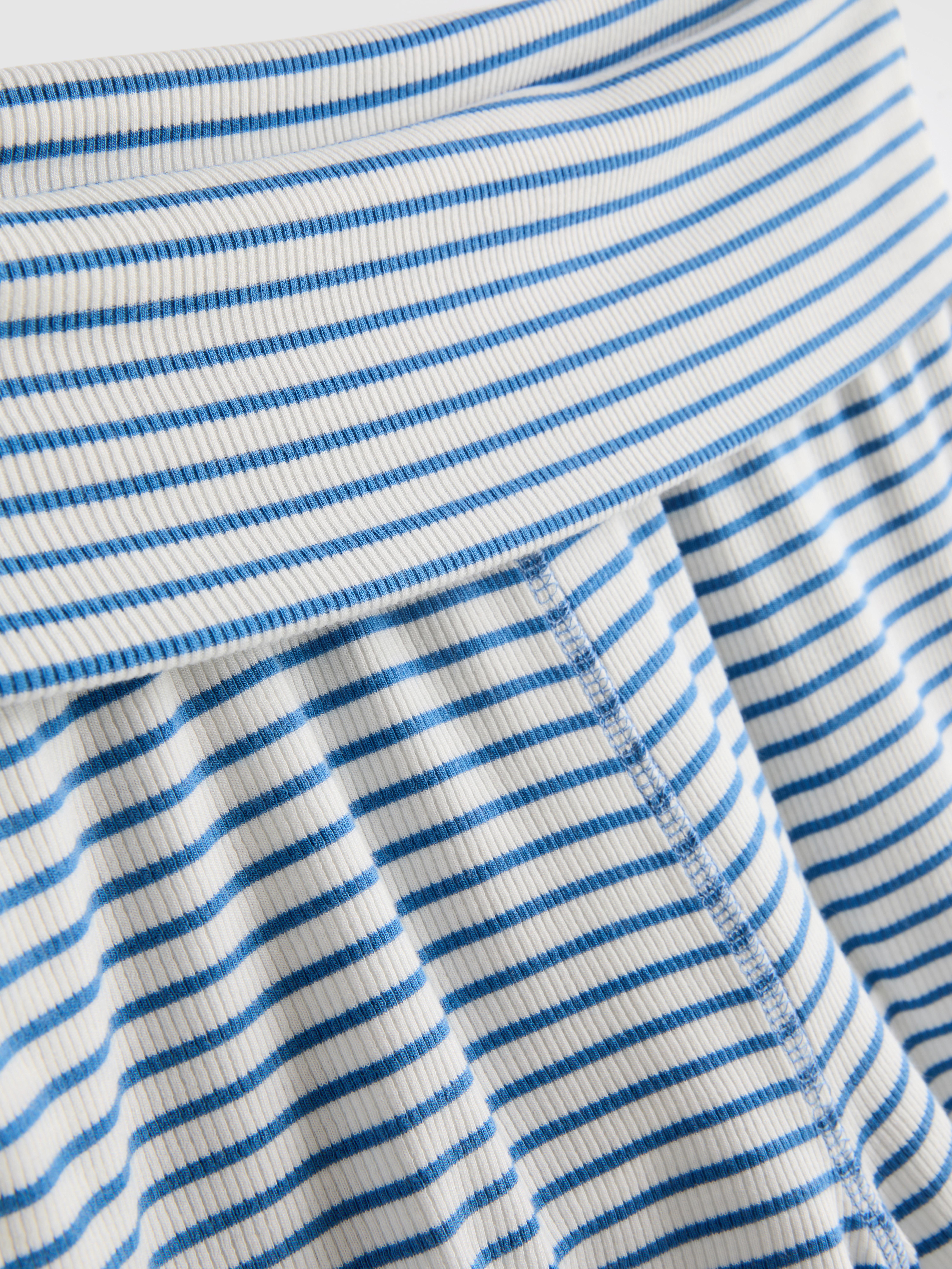 Love To Lounge Ribbed Striped Pajama Shorts