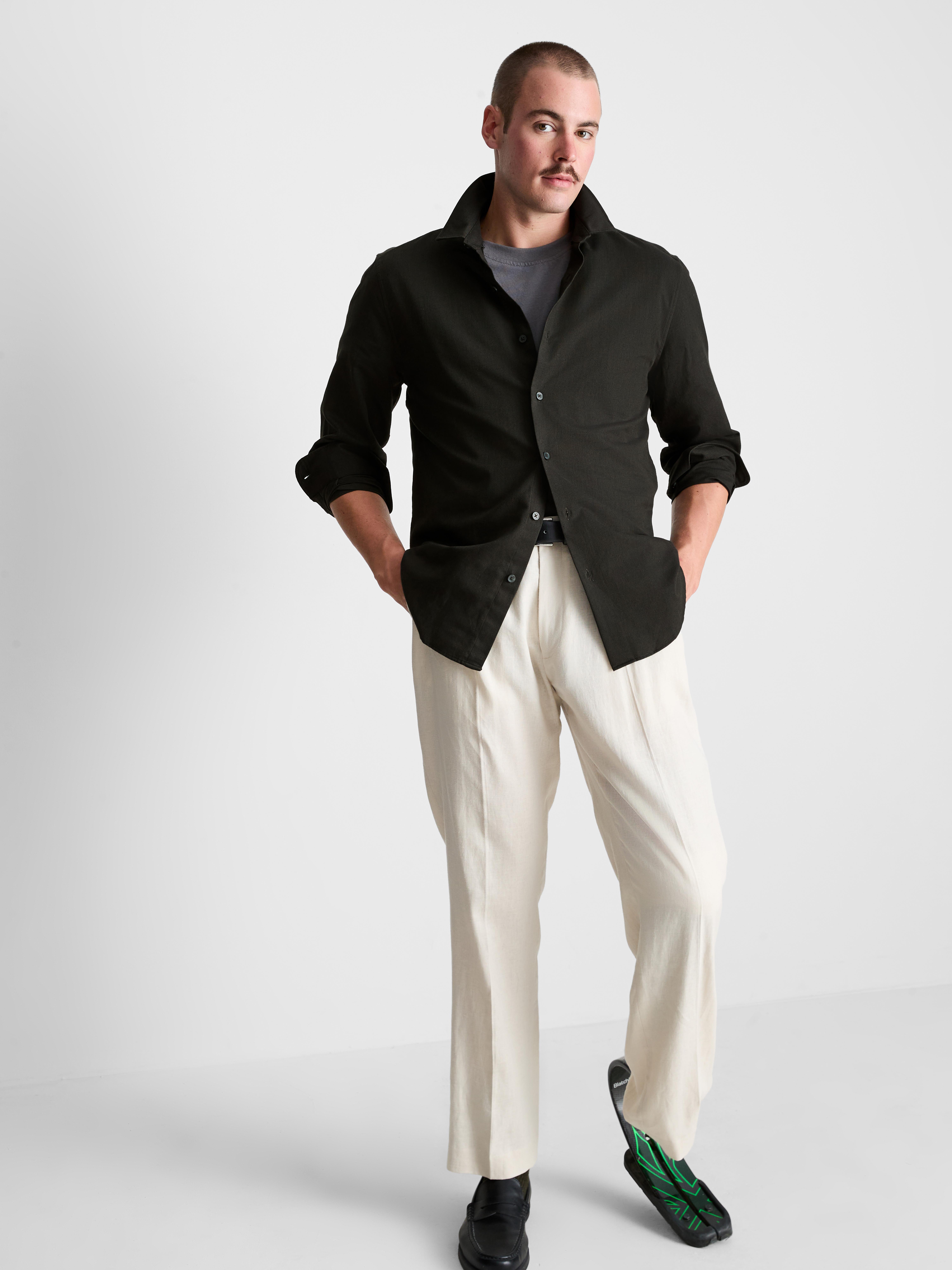 Textured Oxford Shirt