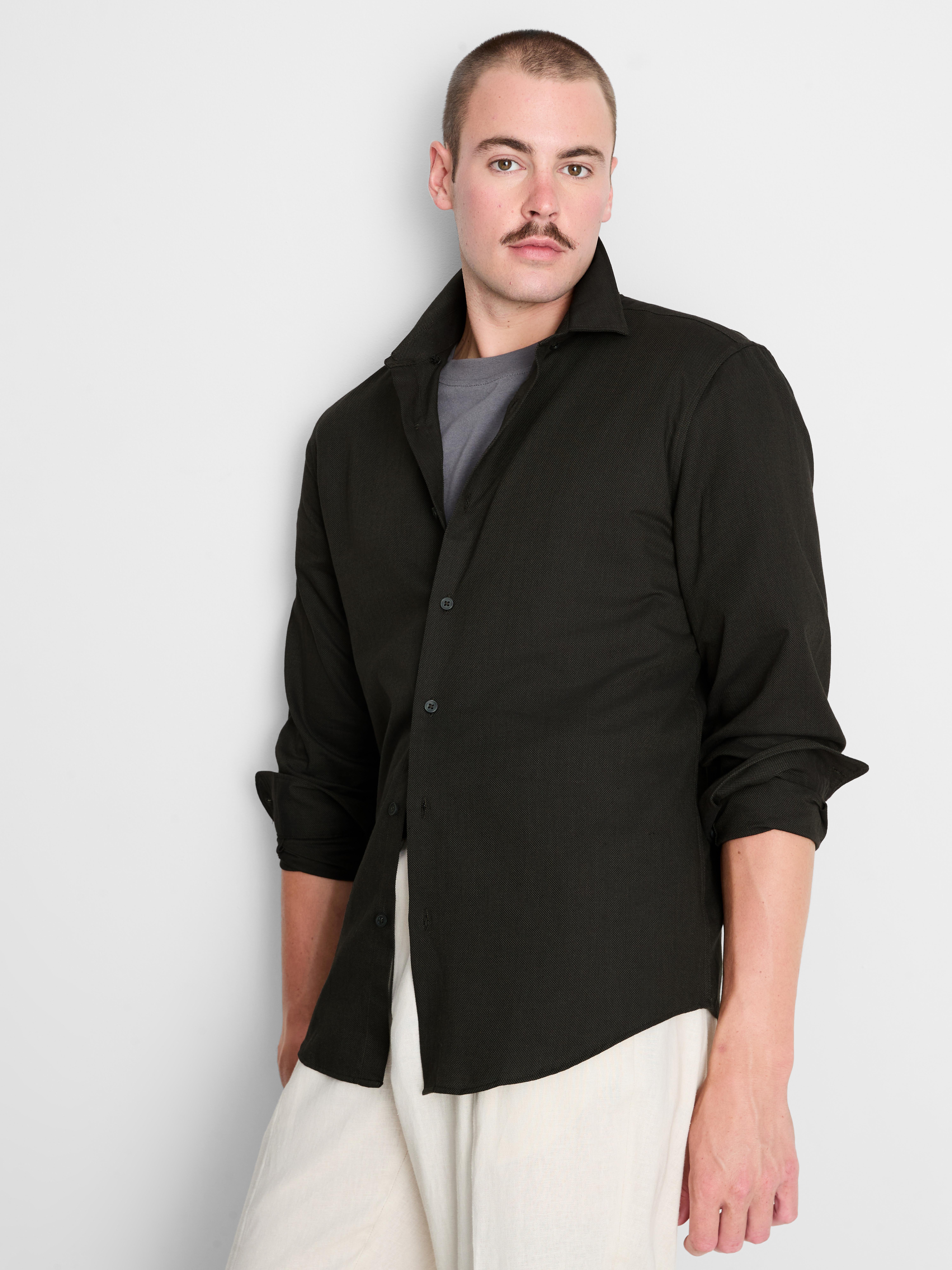 Textured Oxford Shirt