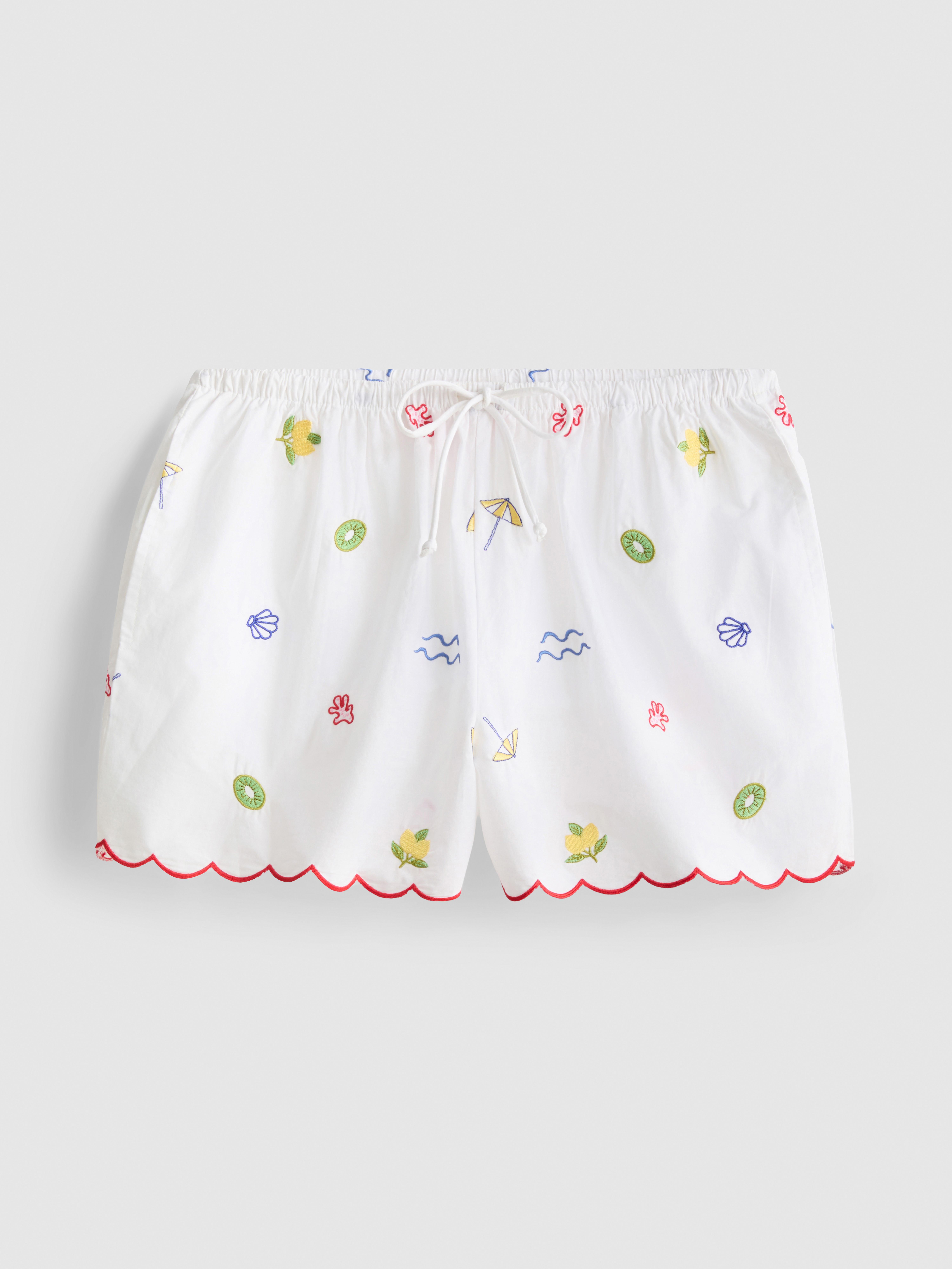 Love To Lounge Cotton Embroidered Pyjama Shorts