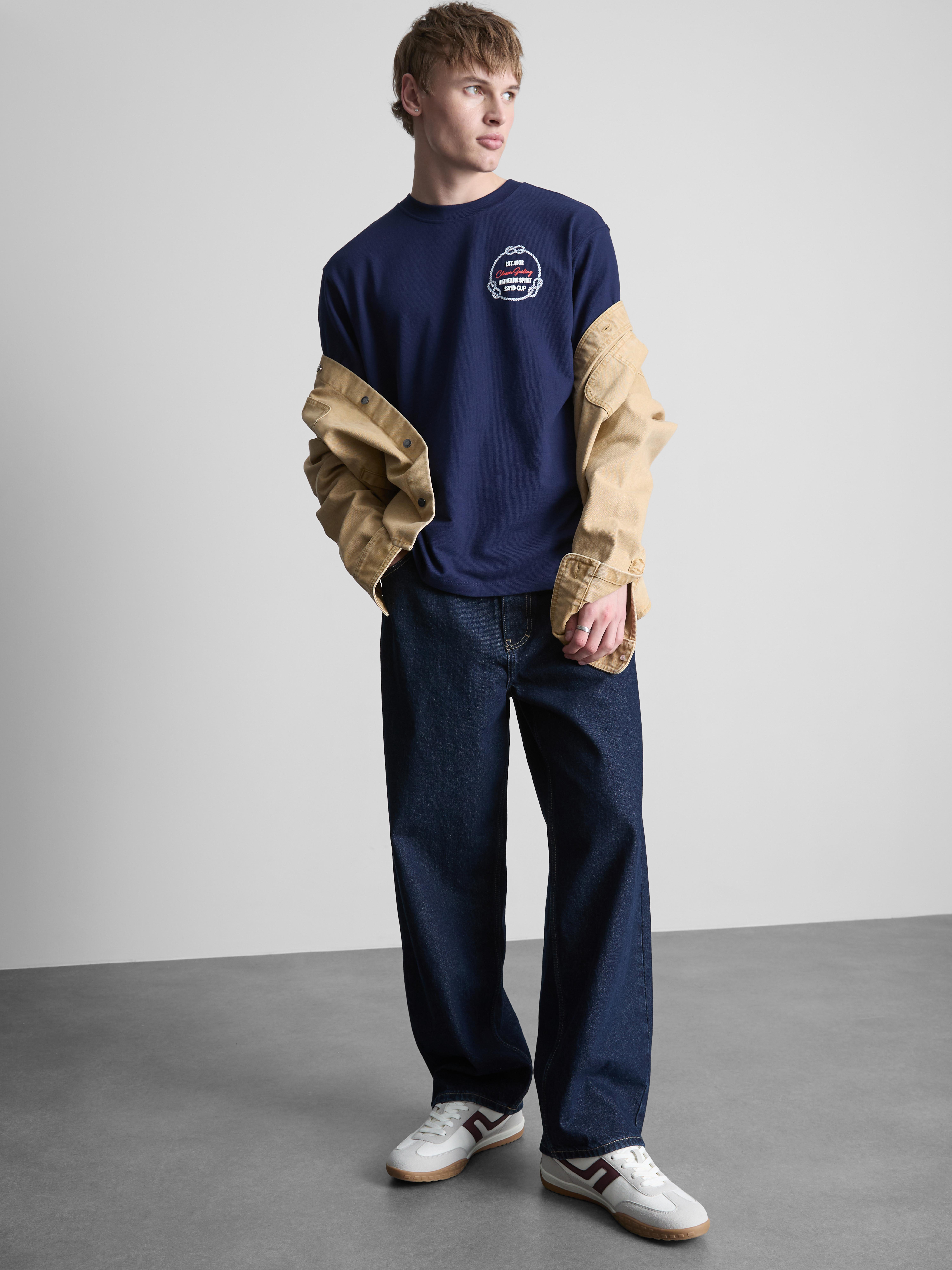 T-shirt met print Sailing Club