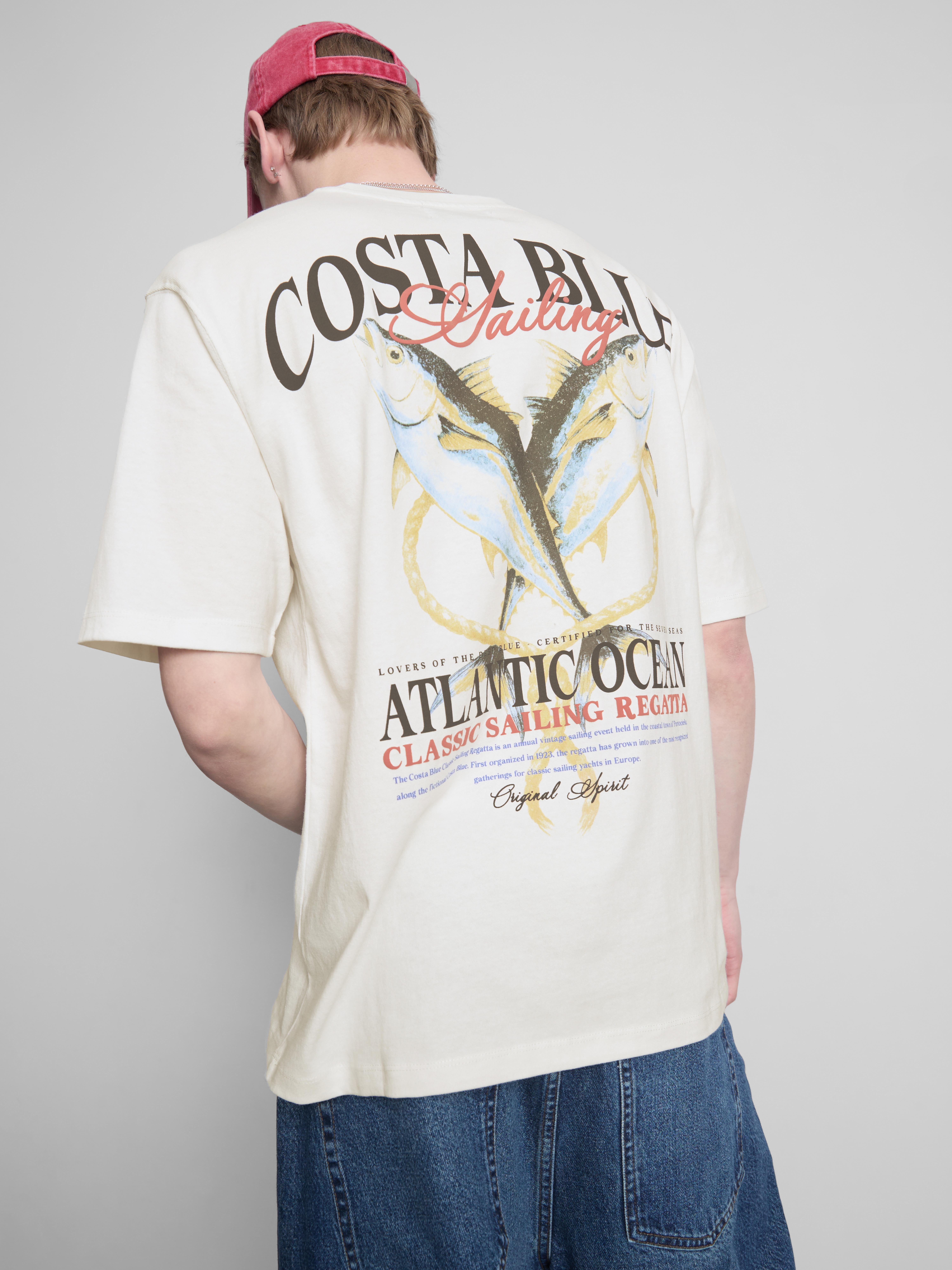 „Costa Blue“ T-Shirt mit Grafik
