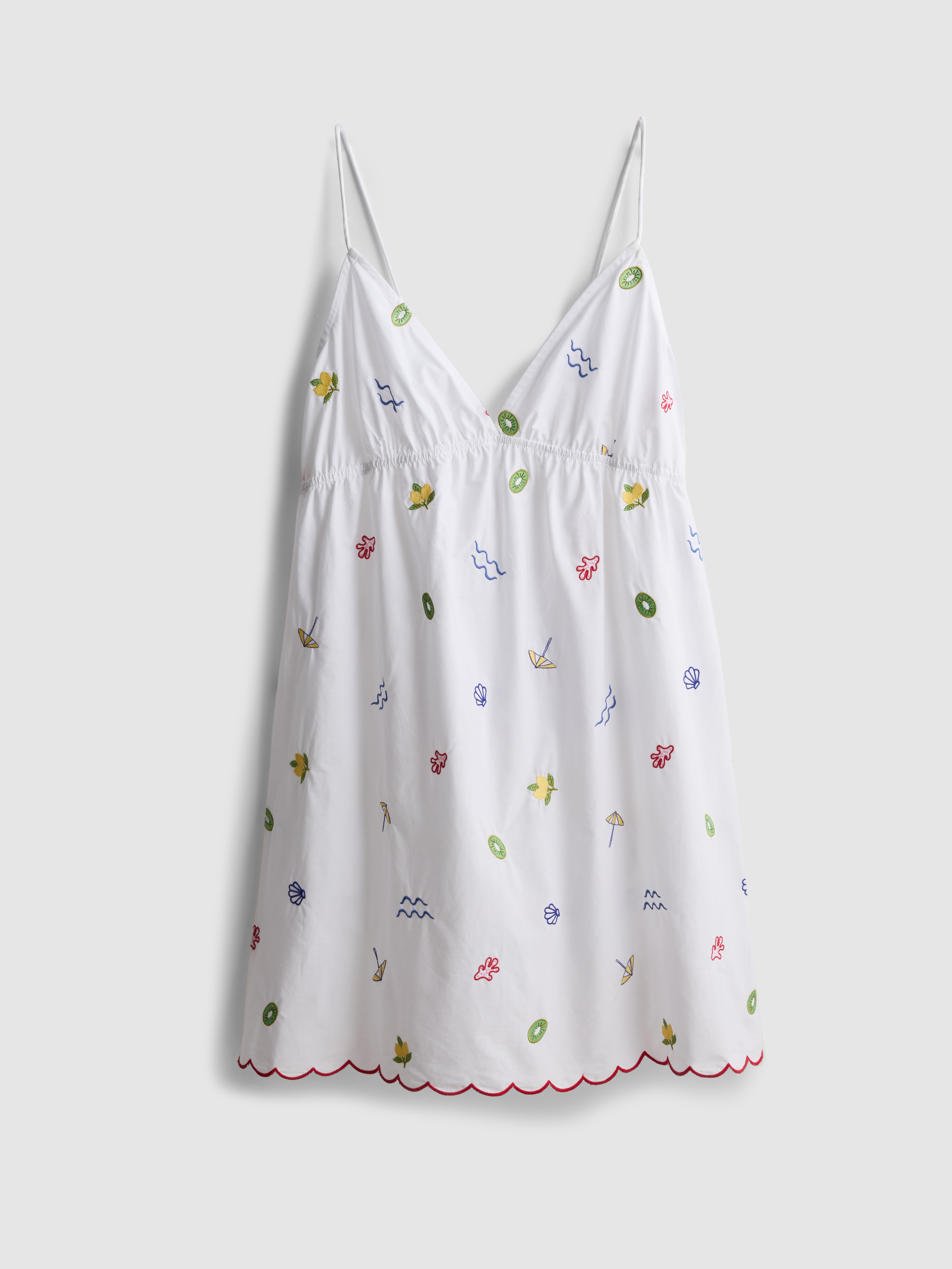 Sottoveste ricamata in cotone Love To Lounge