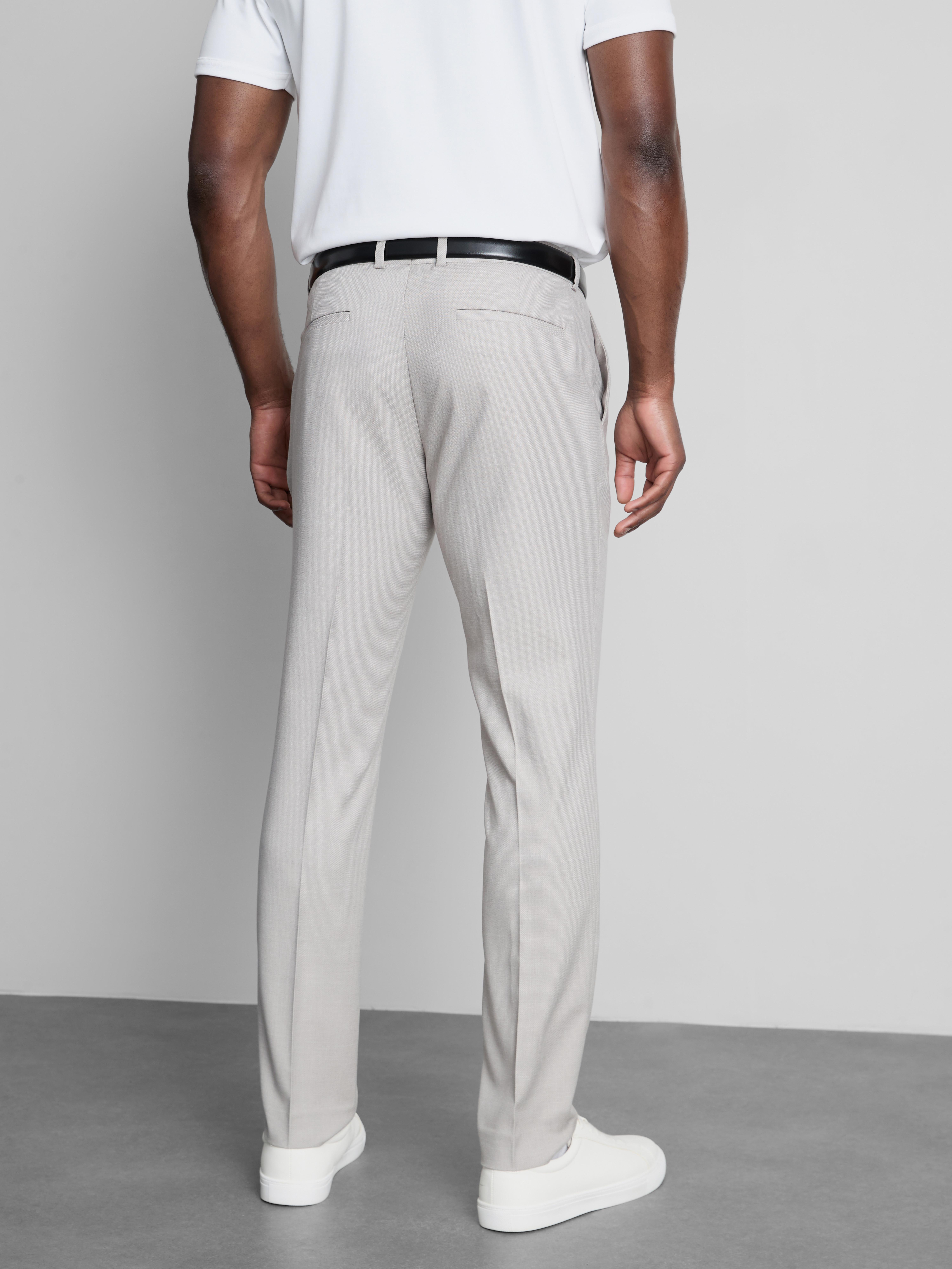 Slim Fit Dobby Texture Suit Trousers