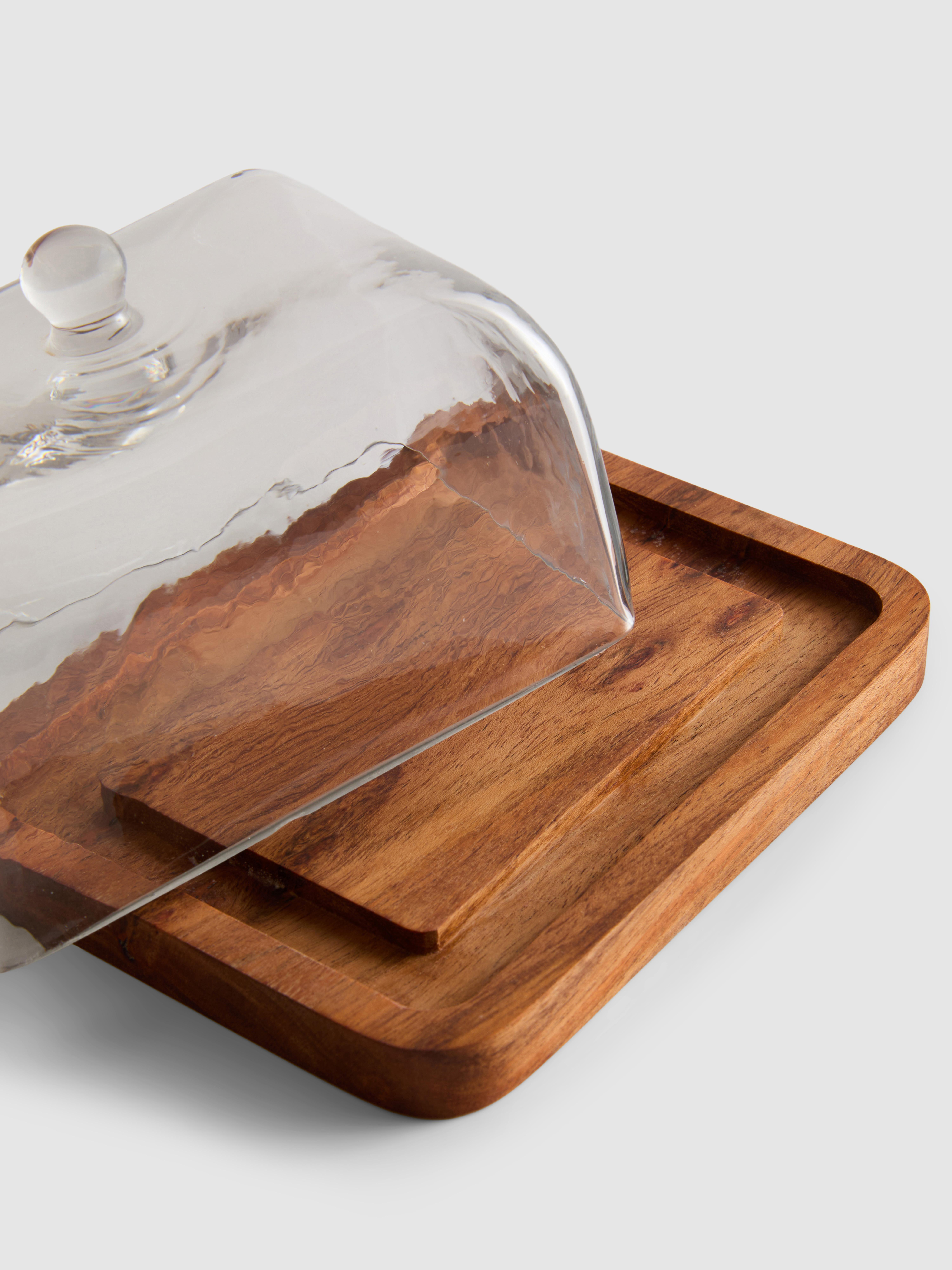 Butterdose aus Glas