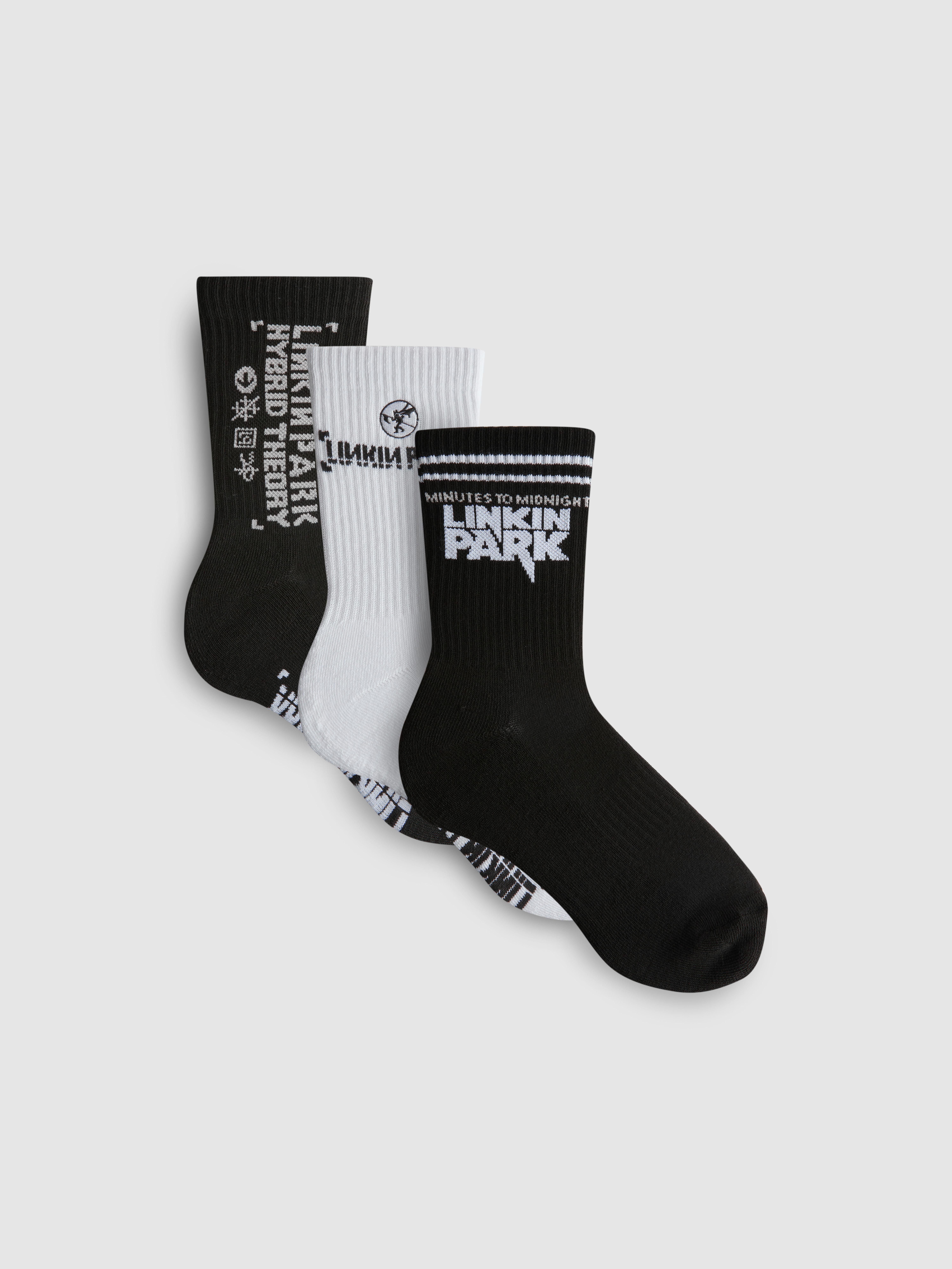 3pk Linkin Park Socks