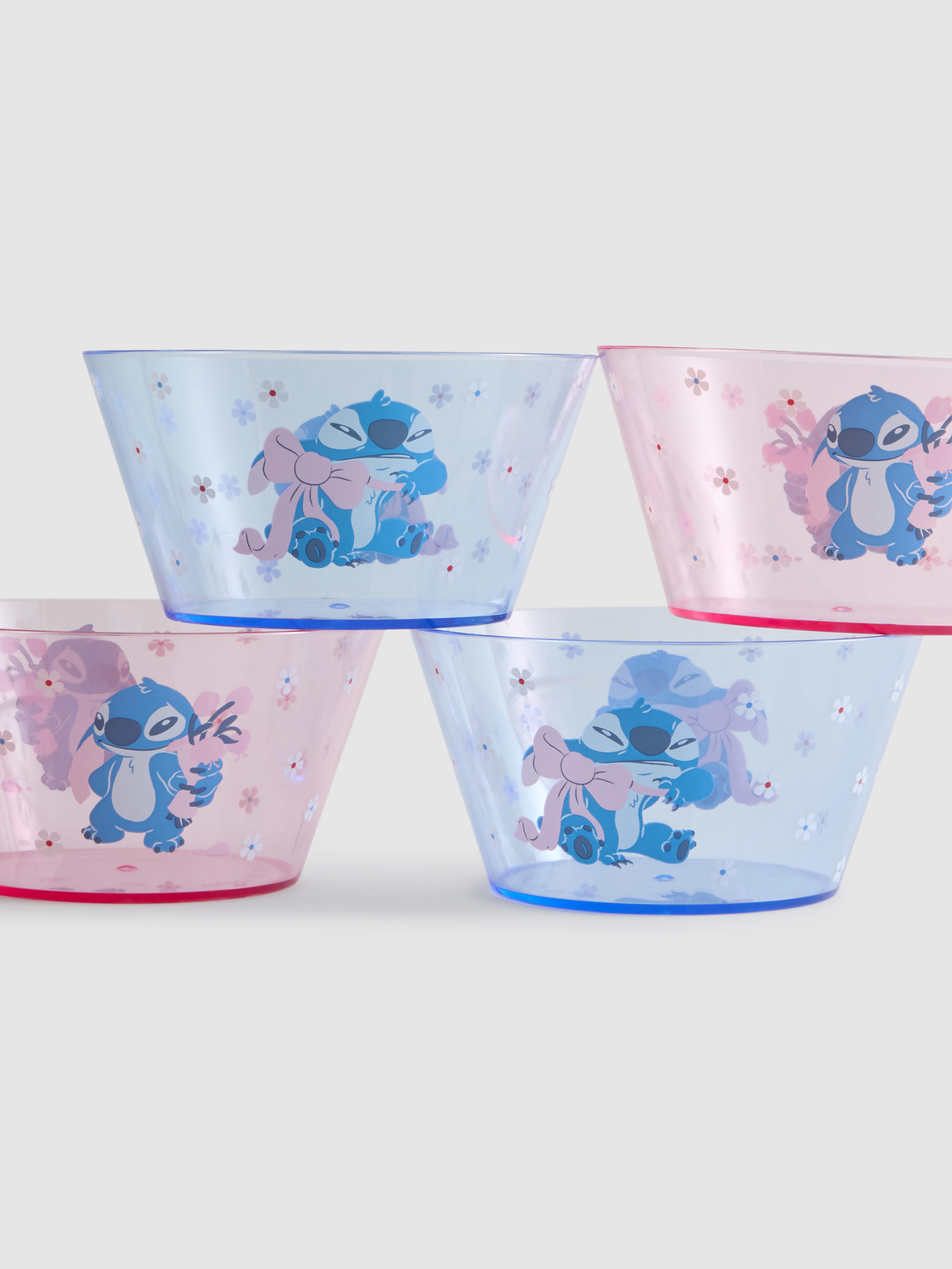 4pk Disney's Stitch Plastic Bowls