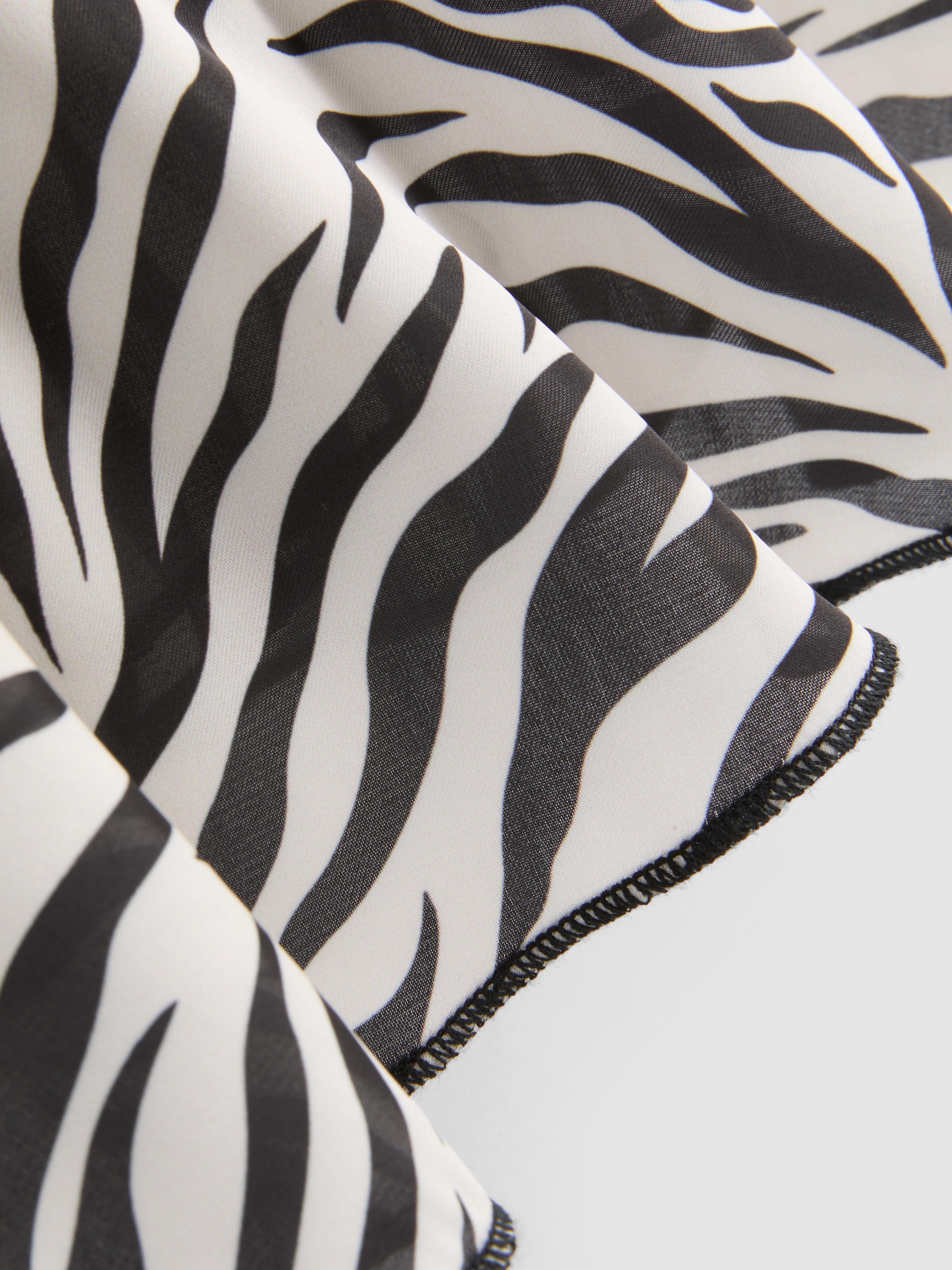Luchtige bralette met zebraprint