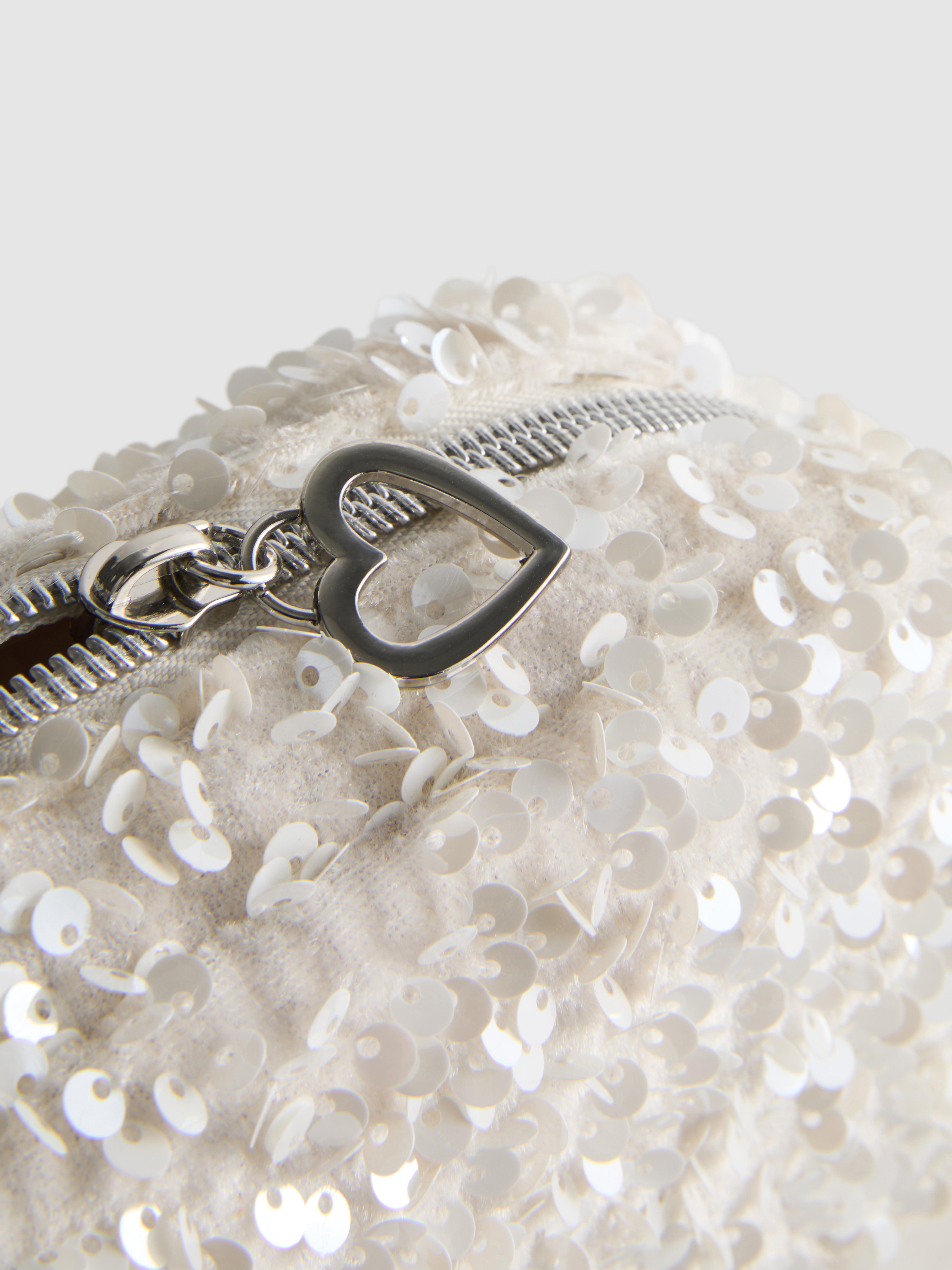 Bride Sequin Mini Makeup Bag