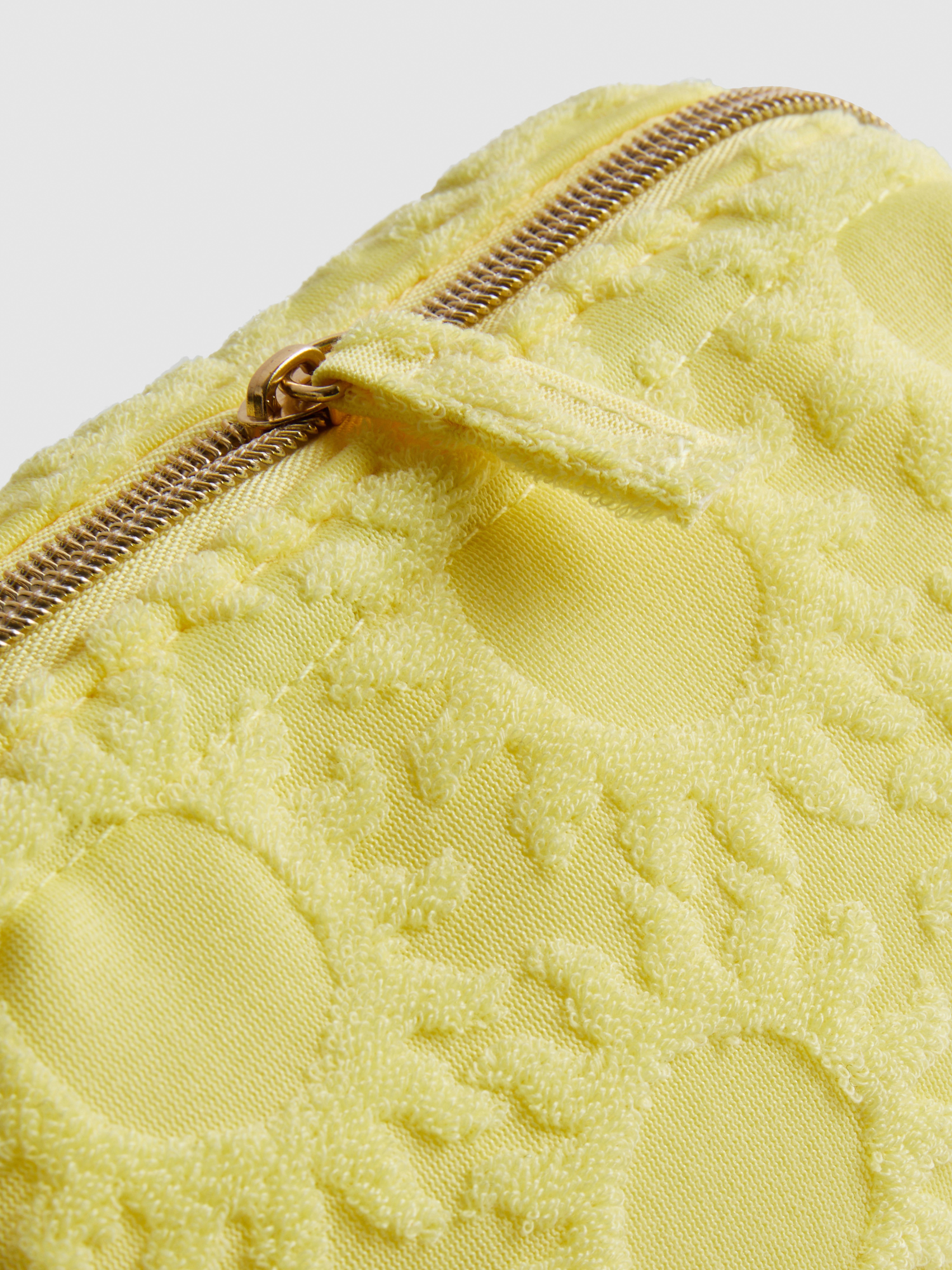 Mini-trousse de maquillage en tissu éponge à soleil