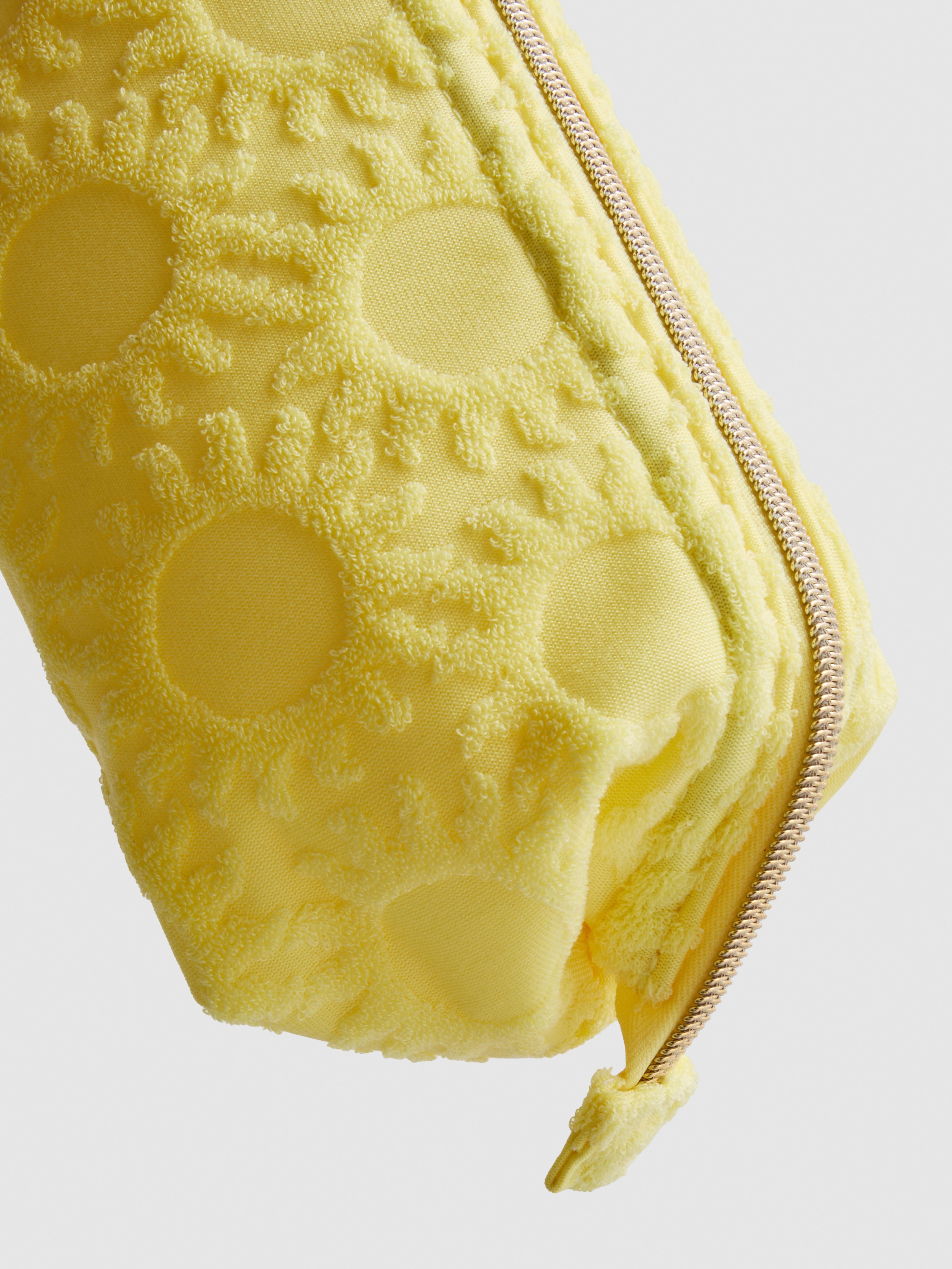 Mini-trousse de maquillage en tissu éponge à soleil