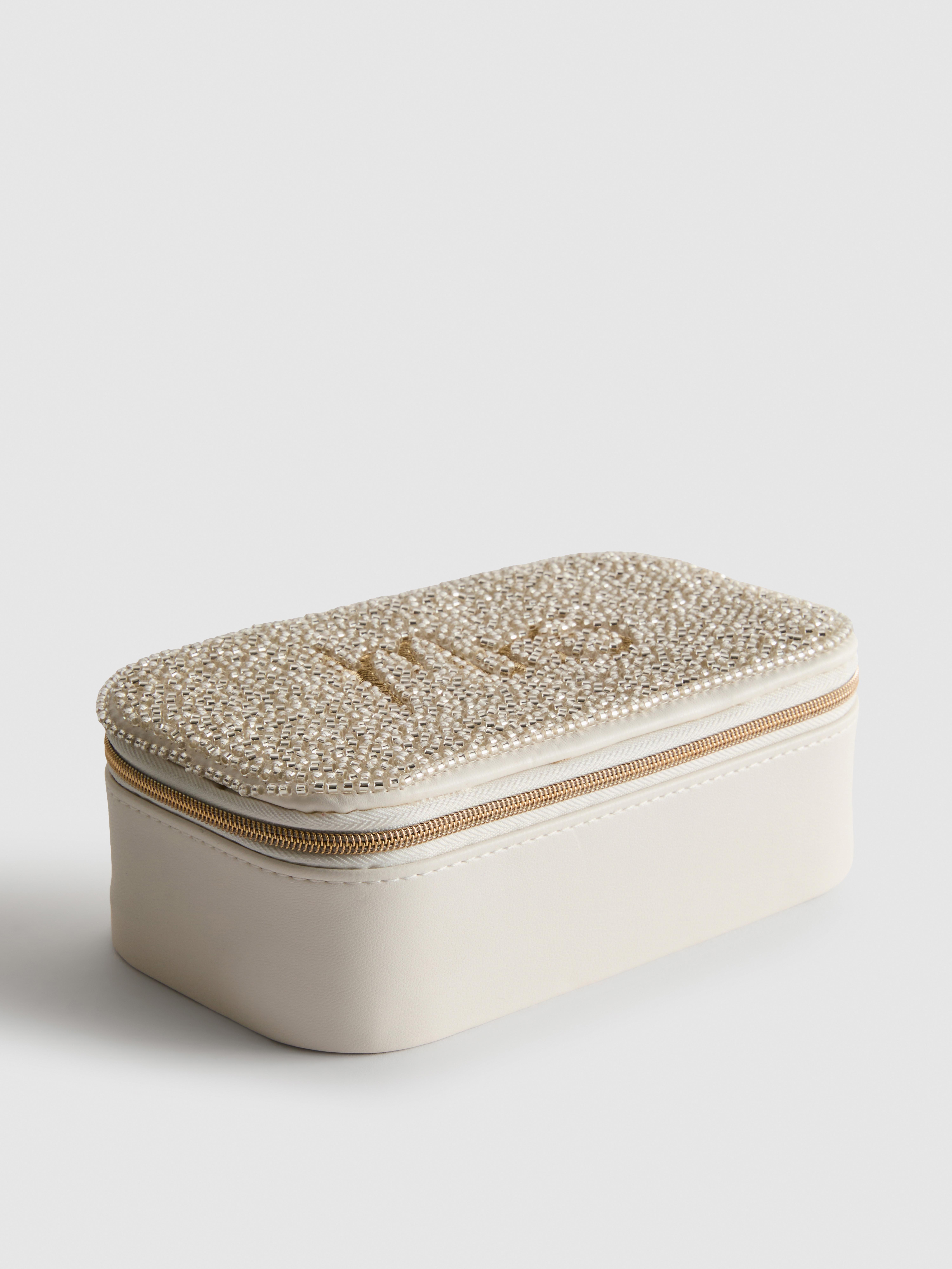 Boîte à bijoux fantaisie pour mariée