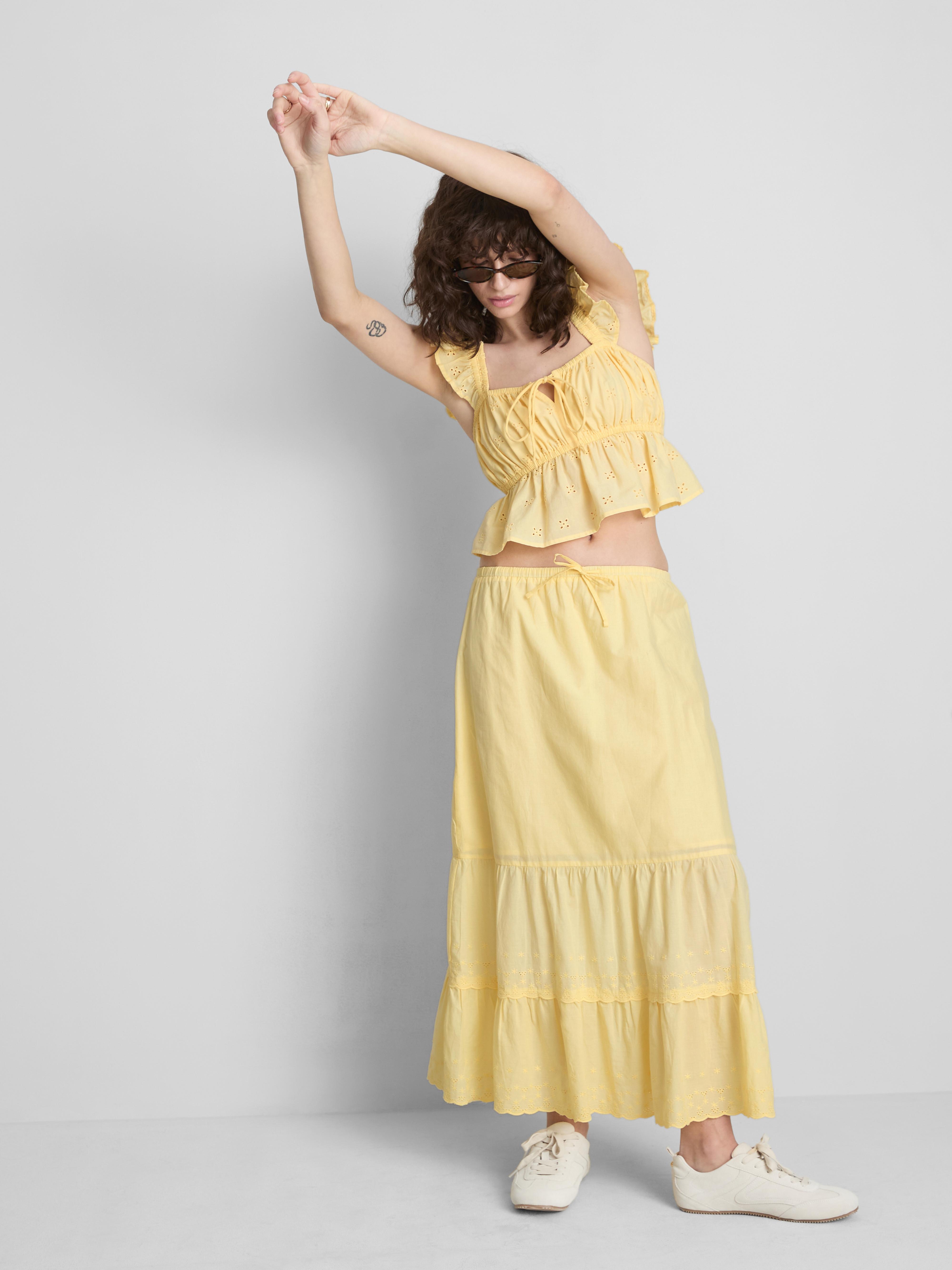 The Primark Scene | Cotton Broderie Ruffle Crop Top