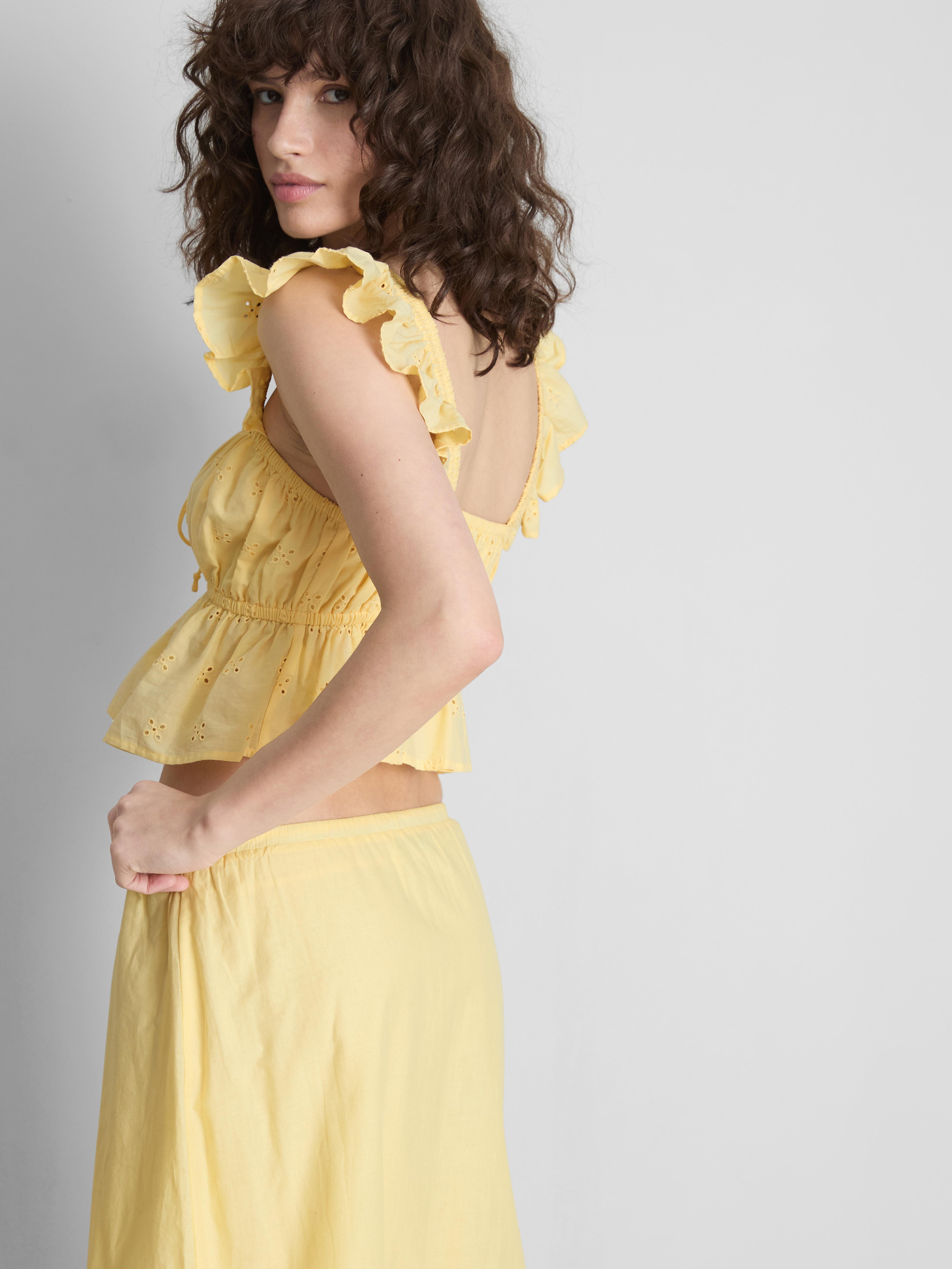 The Primark Scene | Cotton Broderie Ruffle Crop Top