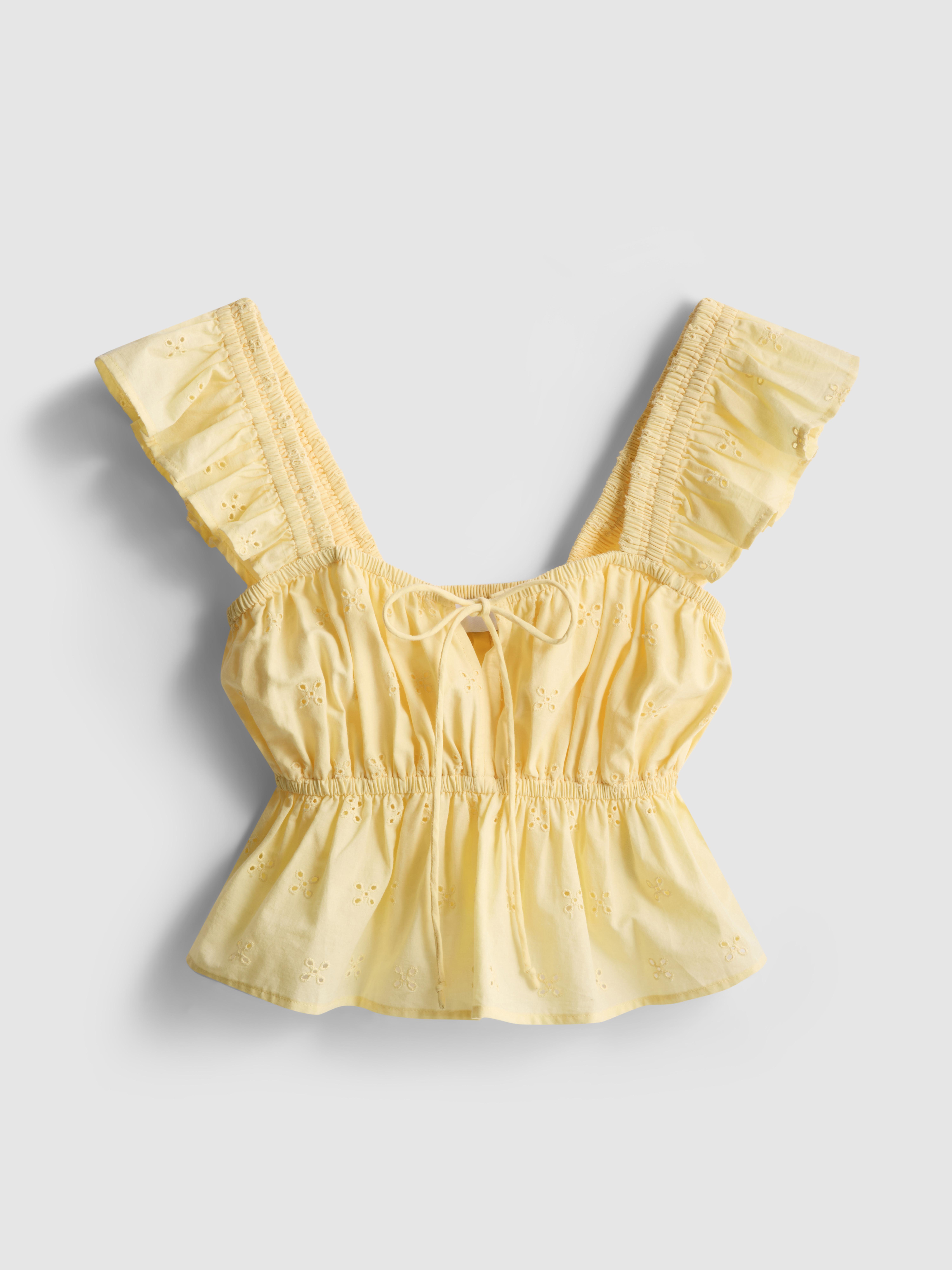 The Primark Scene | Cotton Broderie Ruffle Crop Top