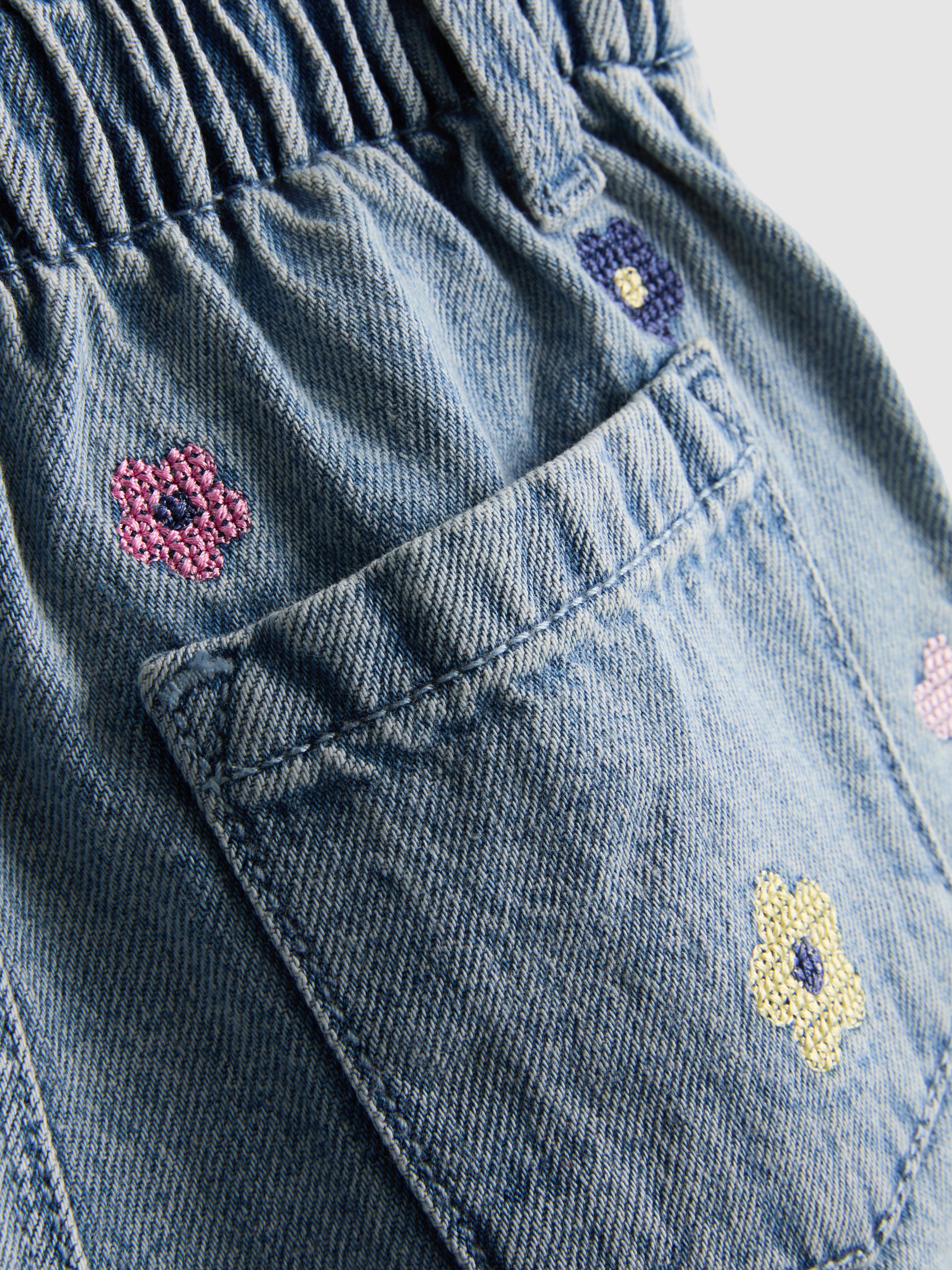 1.5-9yrs | Paperbag Denim Shorts