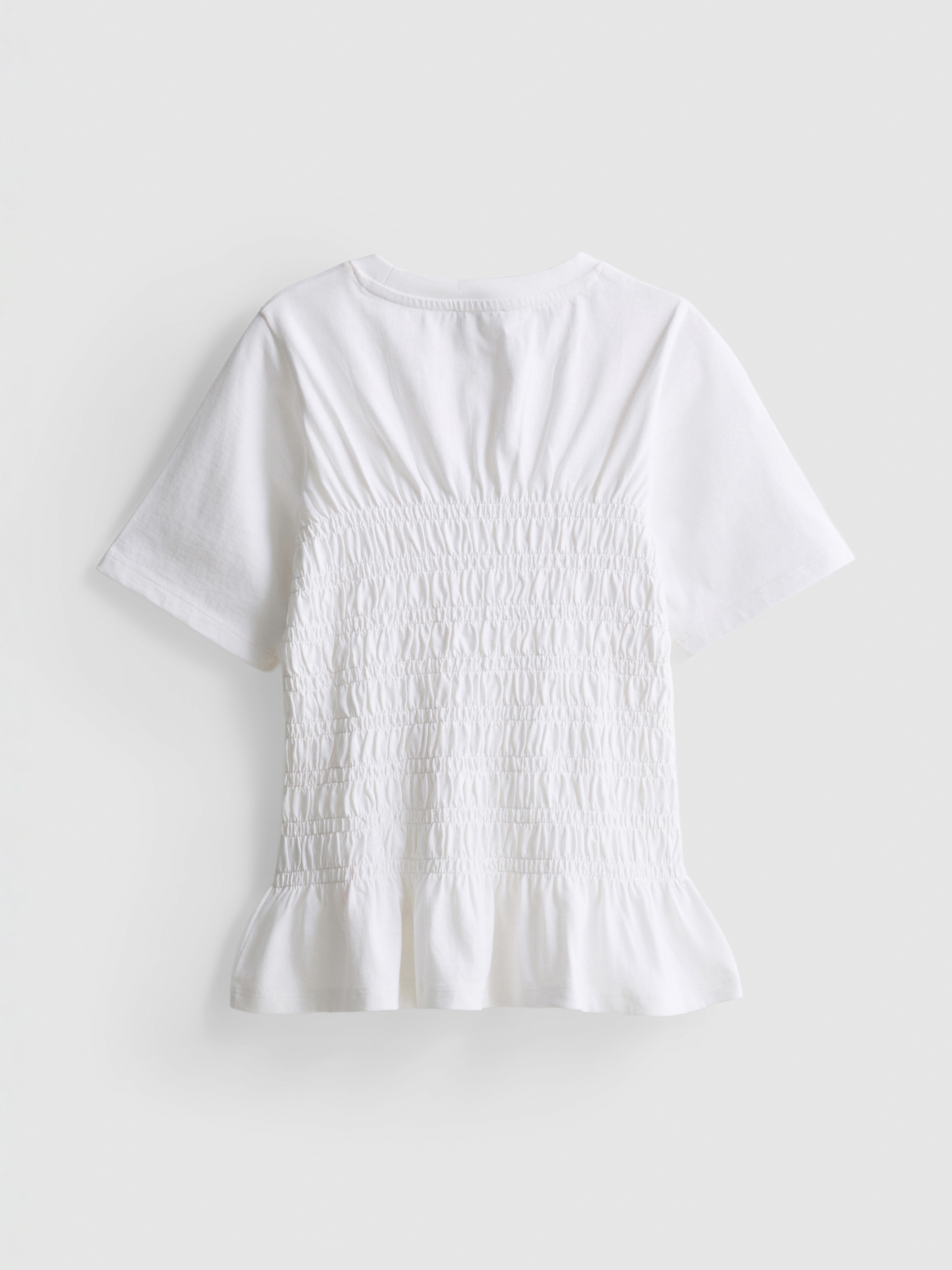7-15yrs | Shirred Peplum T-Shirt